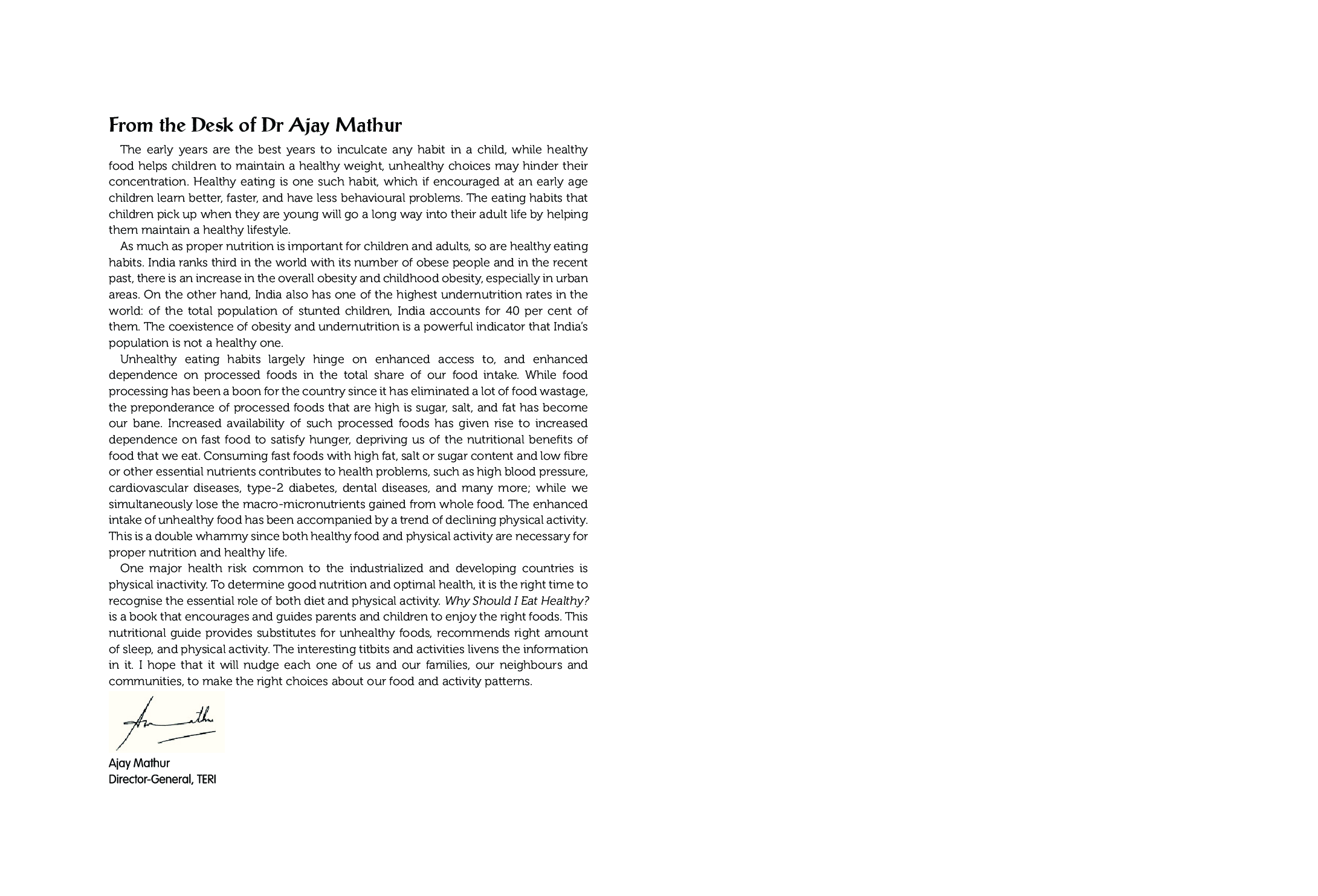 Why Should I Eat Healthy : A-Z of Food and Nutrition Guide - Page 2