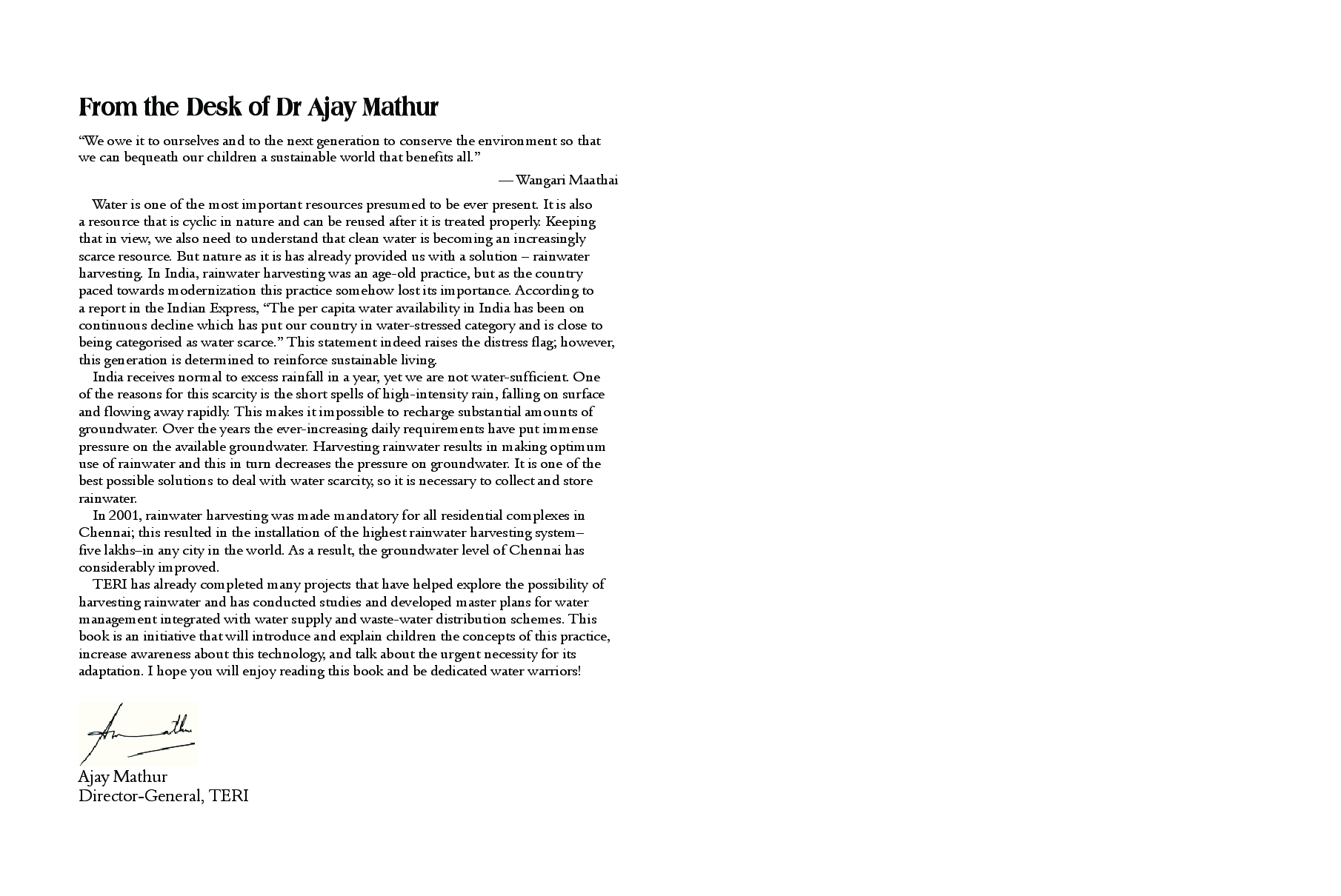 Let's Save The Rain : A Book On Rainwater Harvesting - Page 2