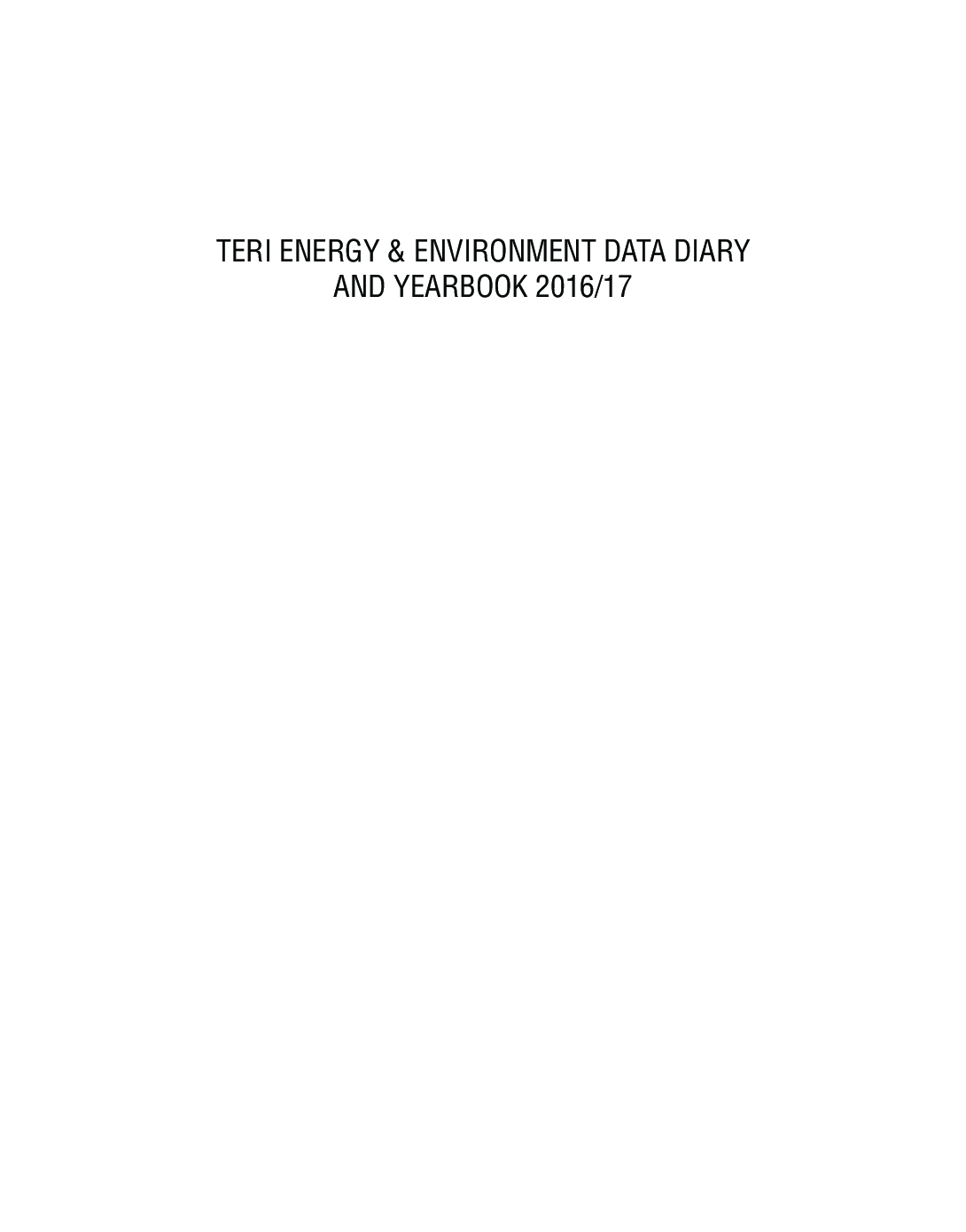 Teri Energy And Environment Data Diary And Yearbook (Teddy) 2016-17 - Page 3
