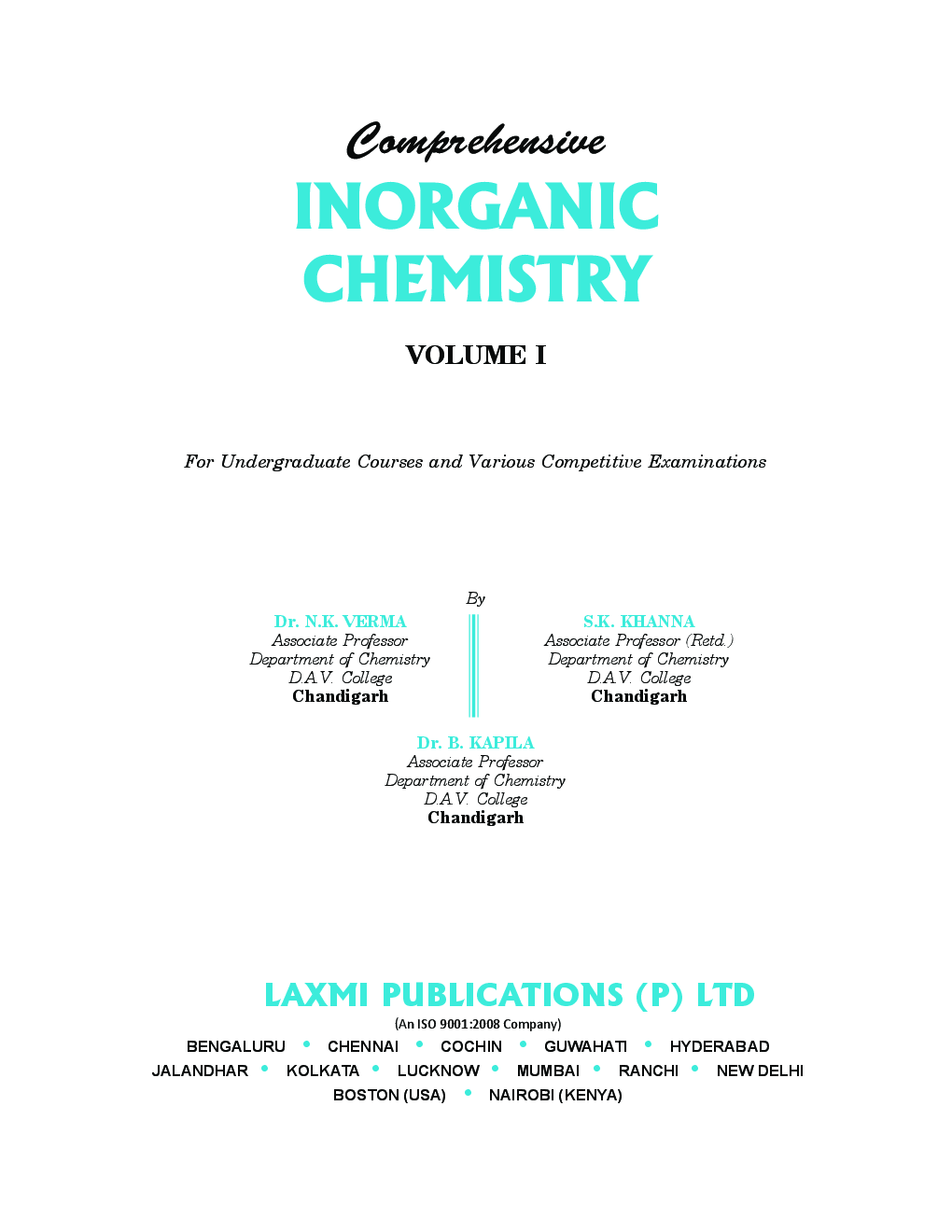 Comprehensive Inorganic Chemistry Vol - I - Page 5