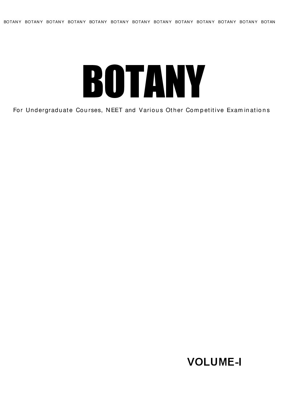 Comprehensive Botany Vol - I - Page 1