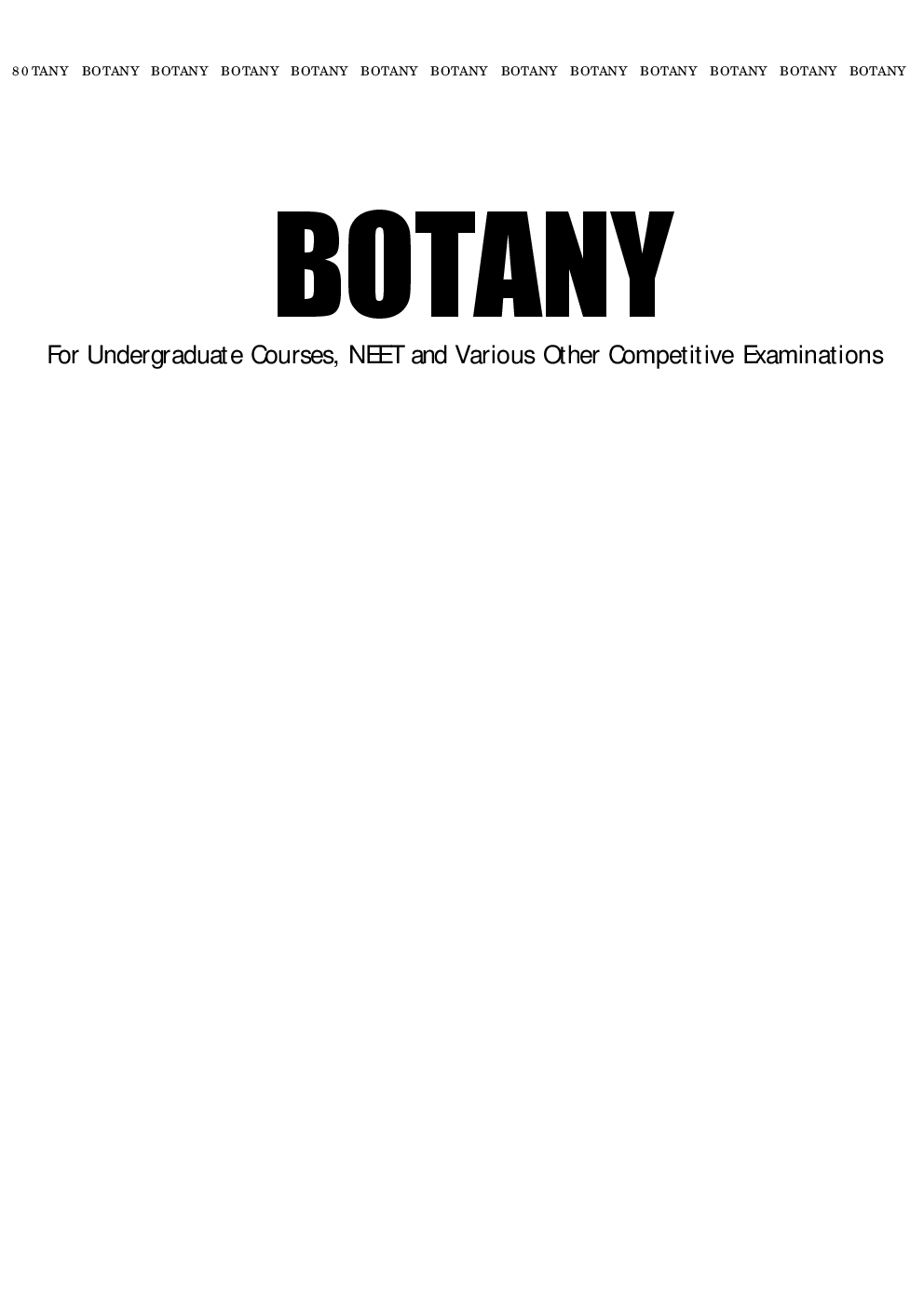 Comprehensive Botany Vol - II - Page 1