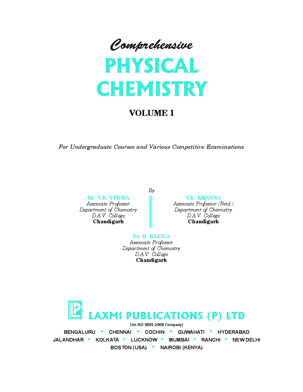 Comprehensive Physical Chemistry Vol - I - Page 5