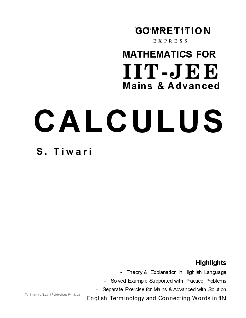 Mathematics For IIT-JEE Mains And Advanced Calculus  - Page 1