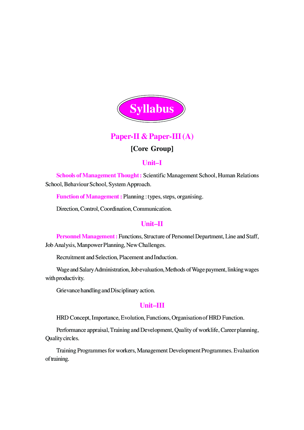 UGC NET /JRF /SET Labour Welfare & Industrial Relations, Labour & Social Welfare, Human Resource Management (Paper-II) - Page 5