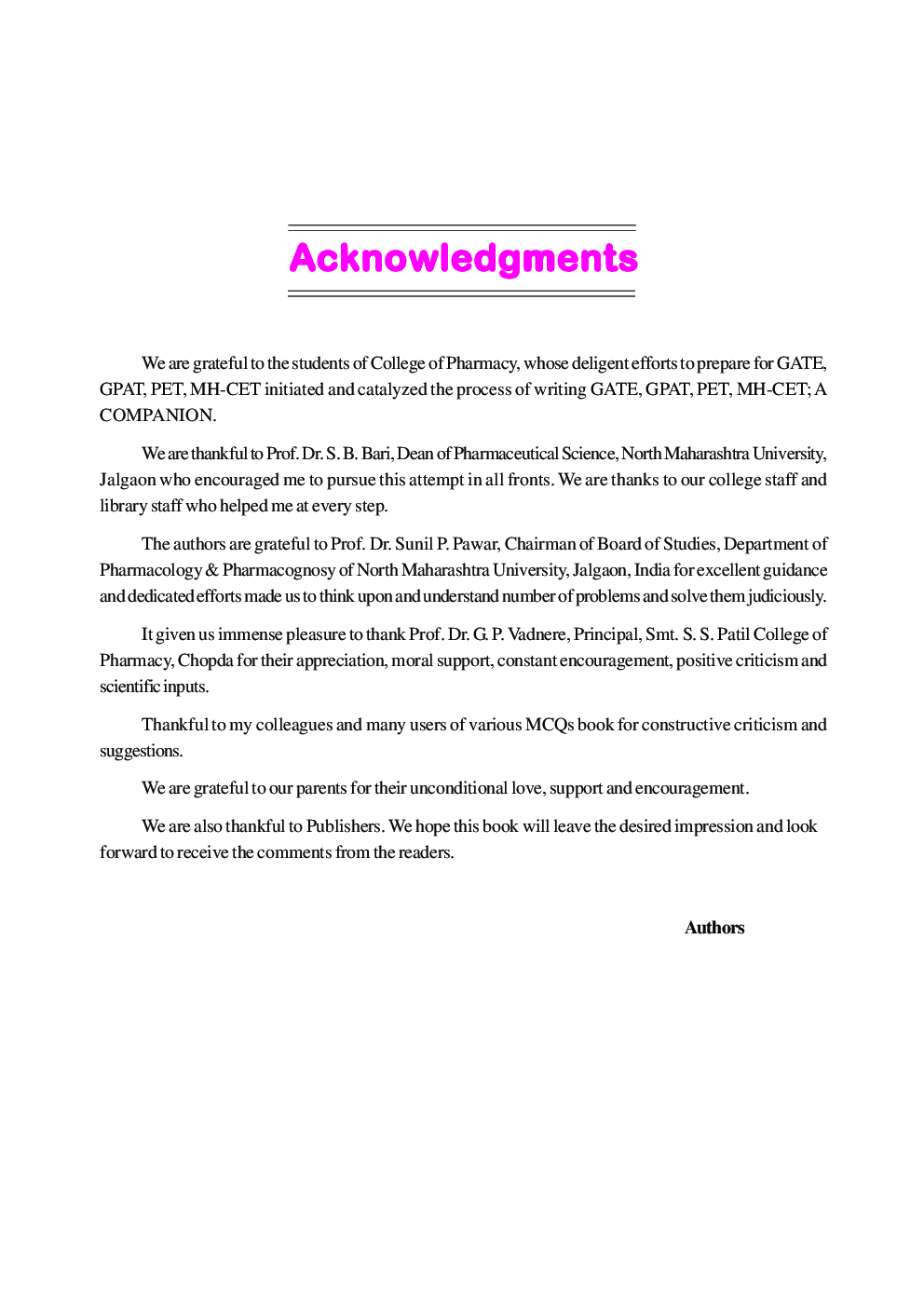 Pharmaceutical Science (PY) Competitive Exam. (GPAT, CET, NIPER, Etc.) Solved Question Papers - Page 5