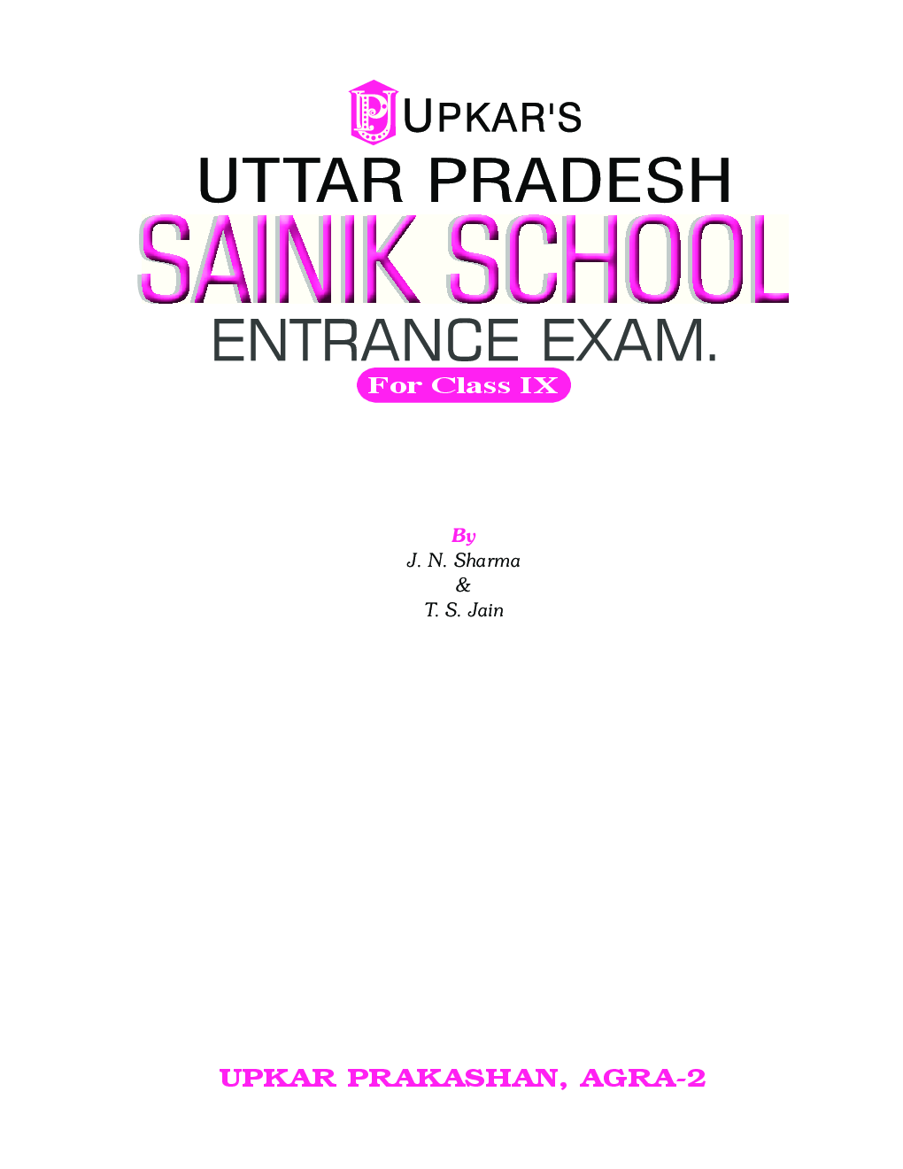Uttar Pradesh Sainik School Entrance Exam For Class - IX - Page 2