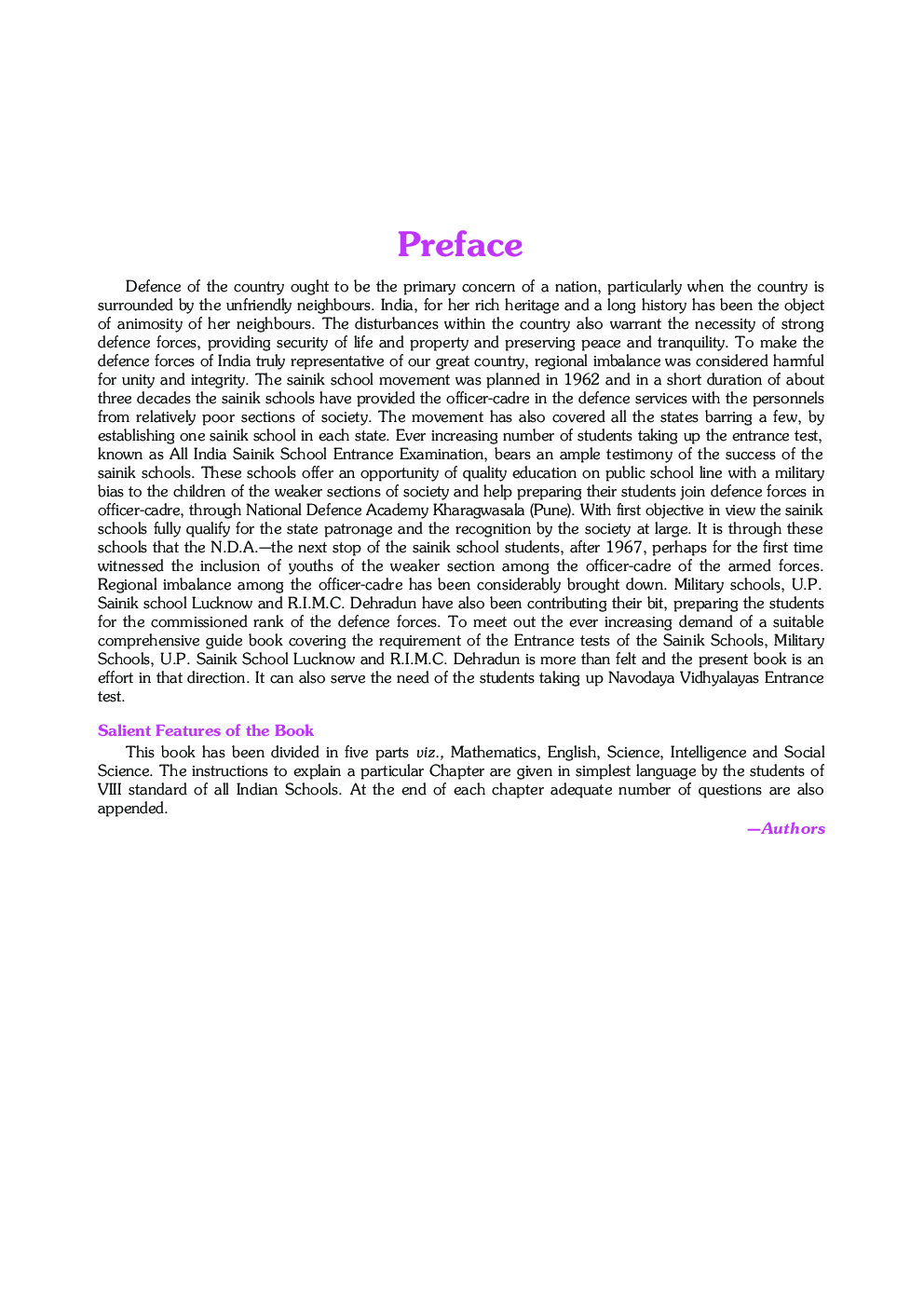 Uttar Pradesh Sainik School Entrance Exam For Class - IX - Page 5