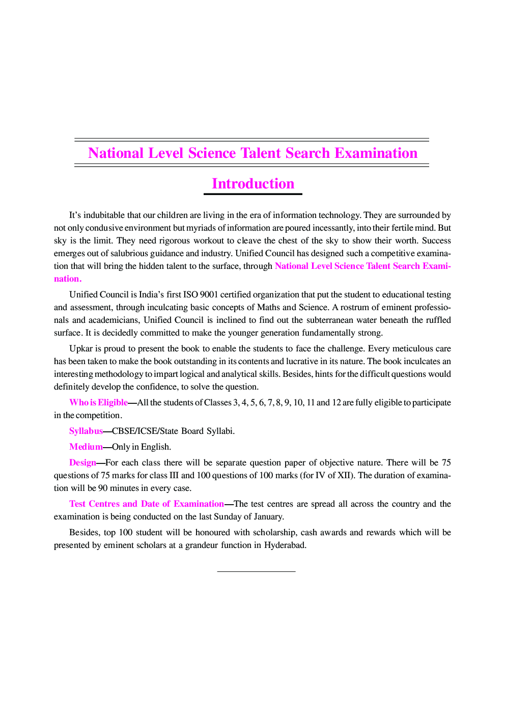 Science Talent & Olympiad Exam. For Class - VIII Revised Edition - Page 5