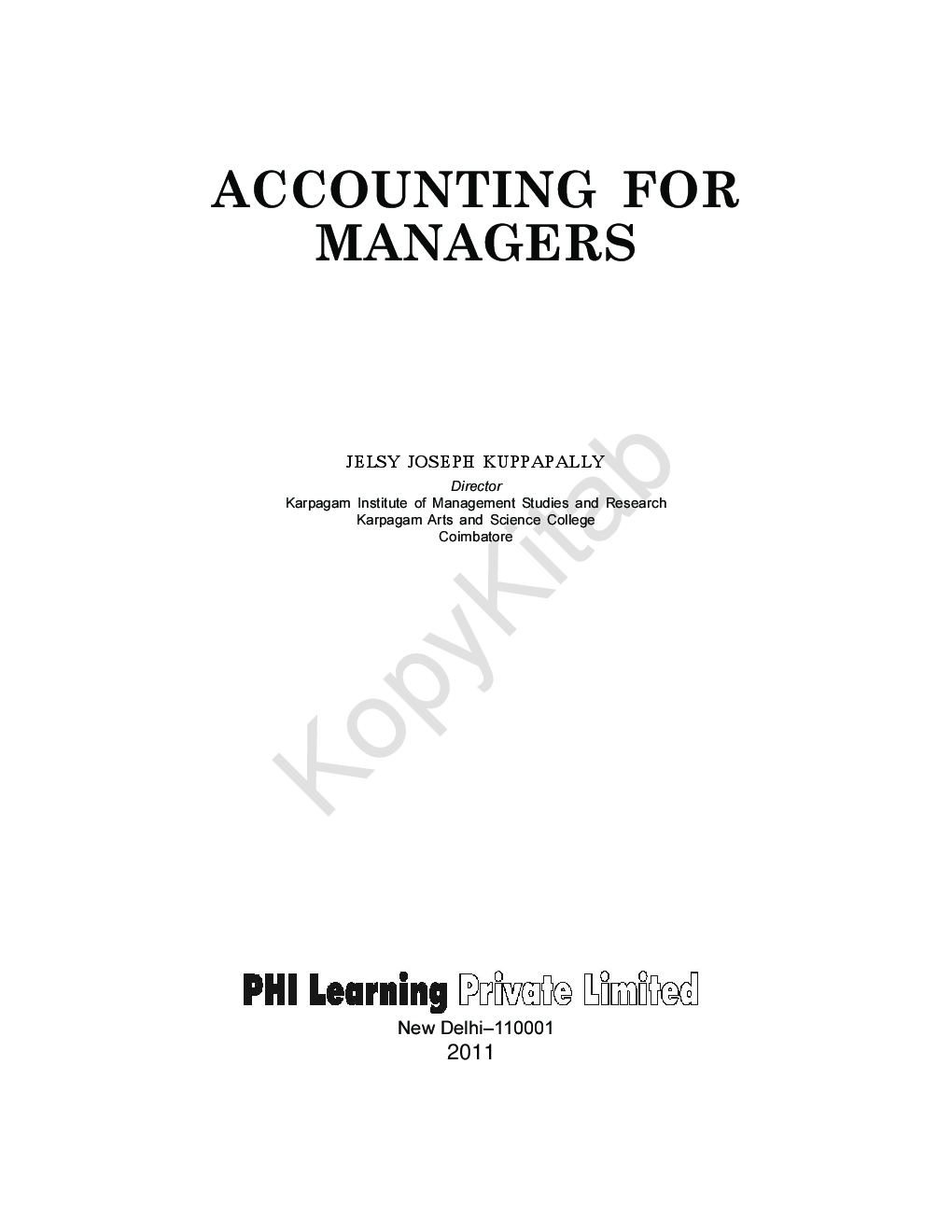 Accounting For Managers - Page 2