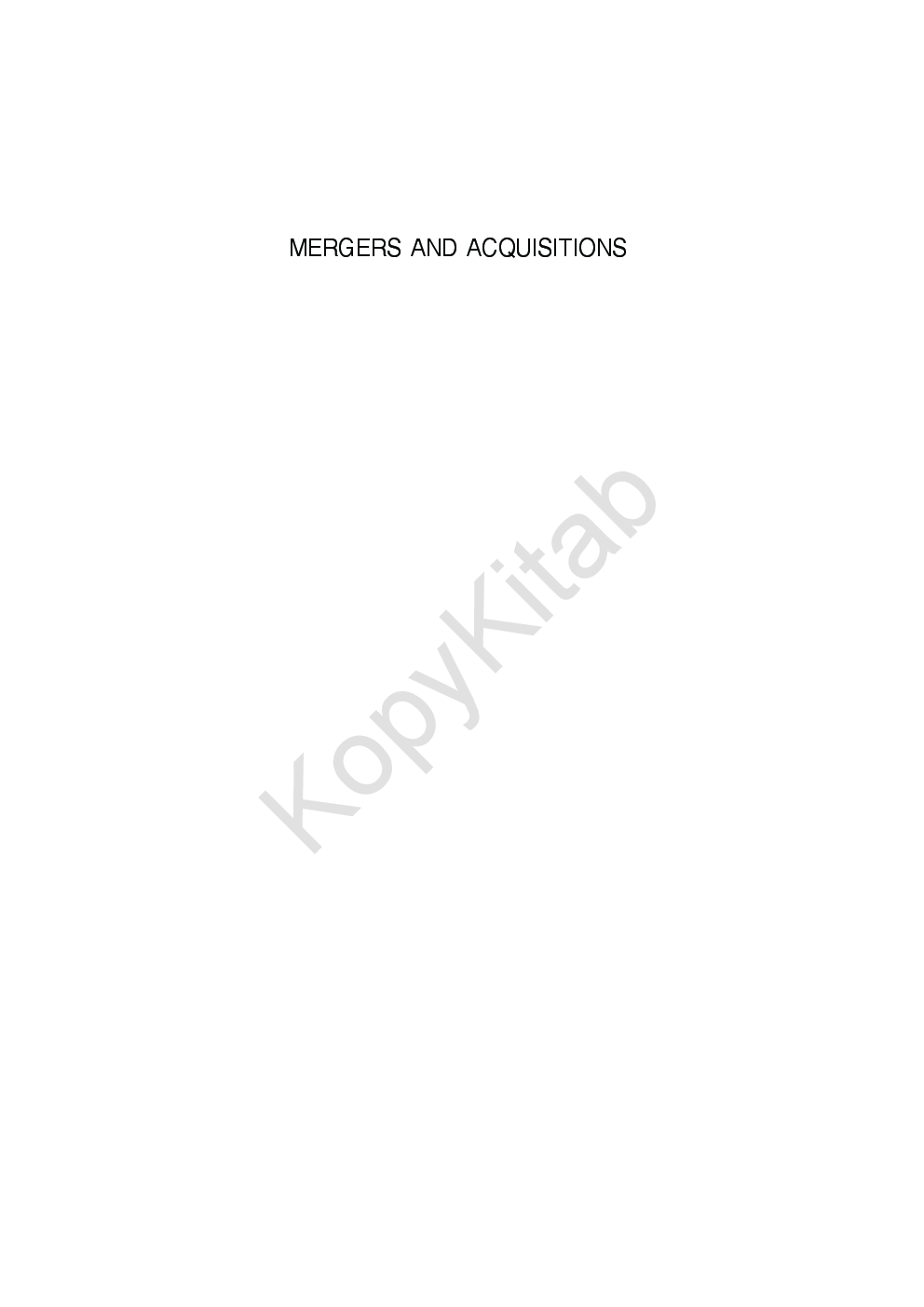 Mergers And Acquisitions: Strategy, Valuation And Integration - Page 2