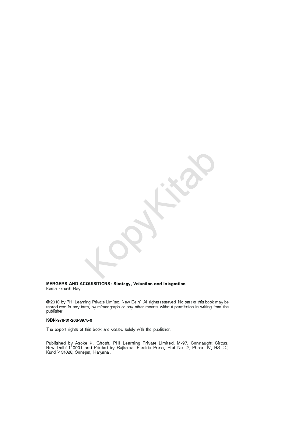 Mergers And Acquisitions: Strategy, Valuation And Integration - Page 4