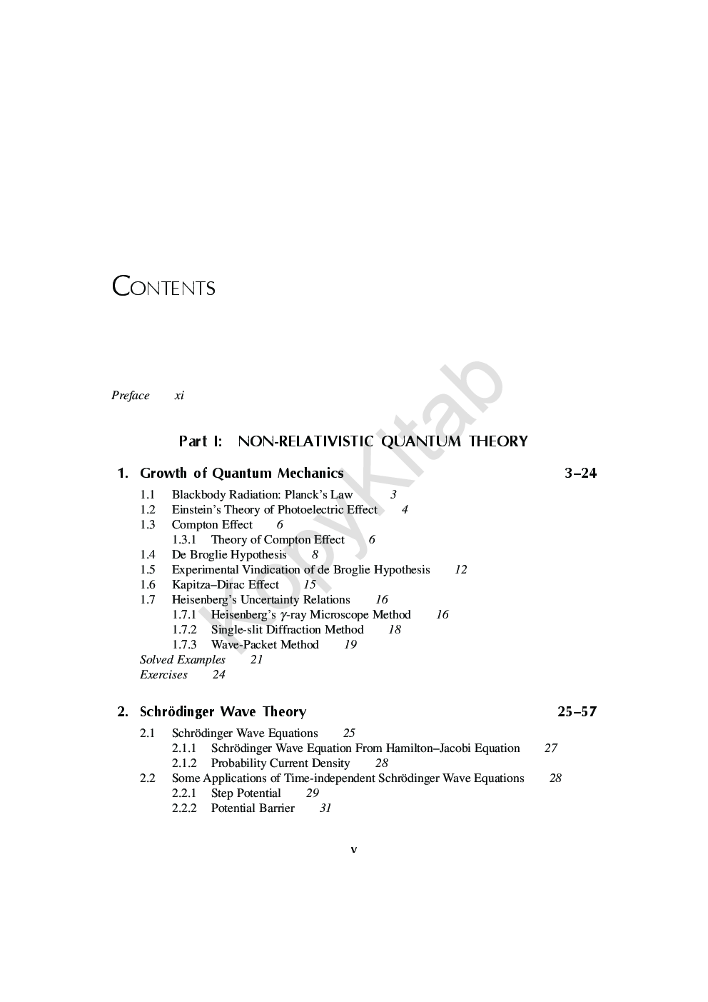 Principles Of Non-Relativistic And Relativistic Quantum Mechanics - Page 5