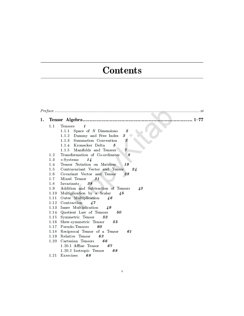 Textbook Of Tensor Calculus And Differential Geometry - Page 5
