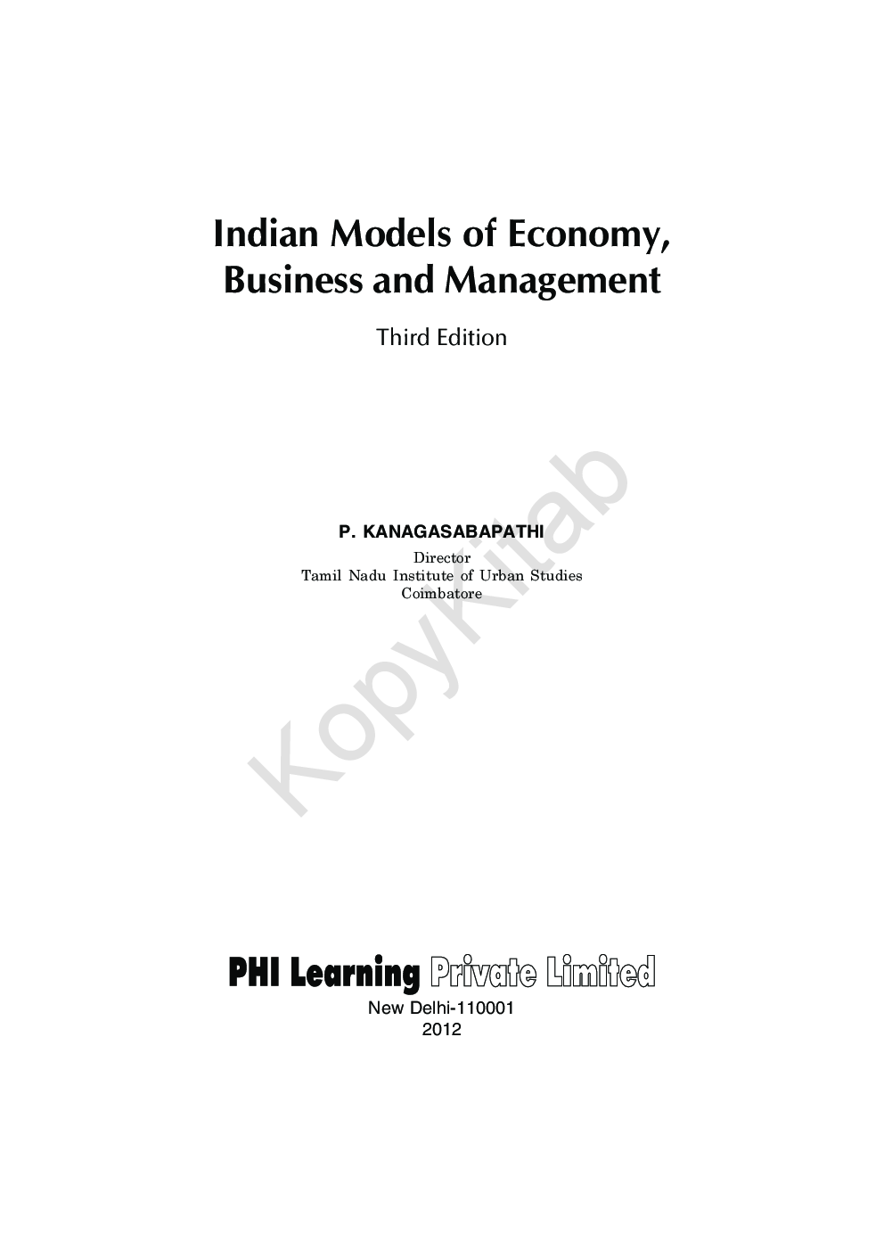 Indian Models Of Economy, Business And Management - Page 3
