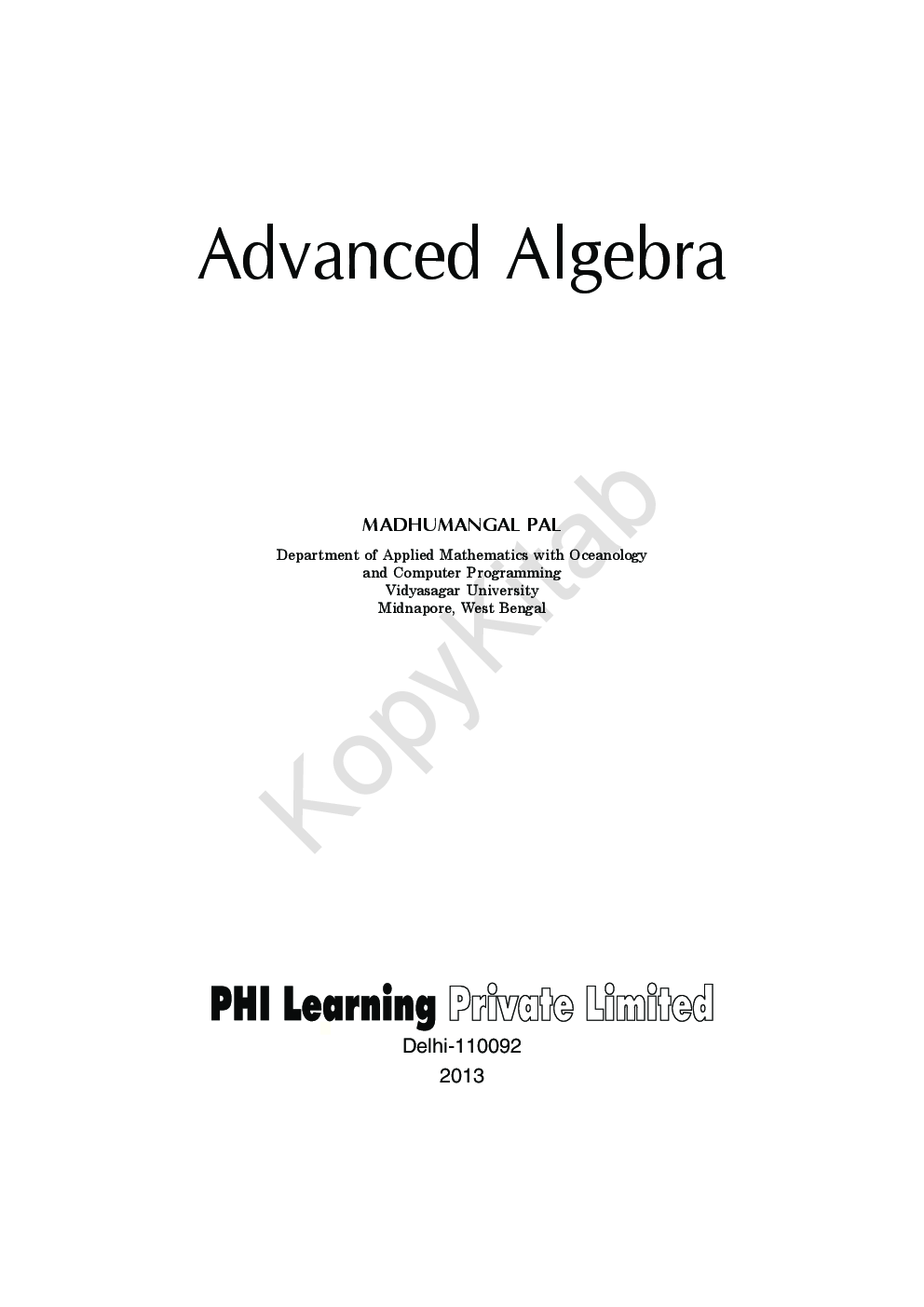 Advanced Algebra - Page 4