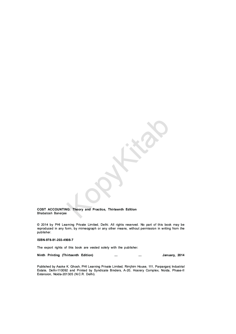 Cost Accounting Theory And Practice - Page 3