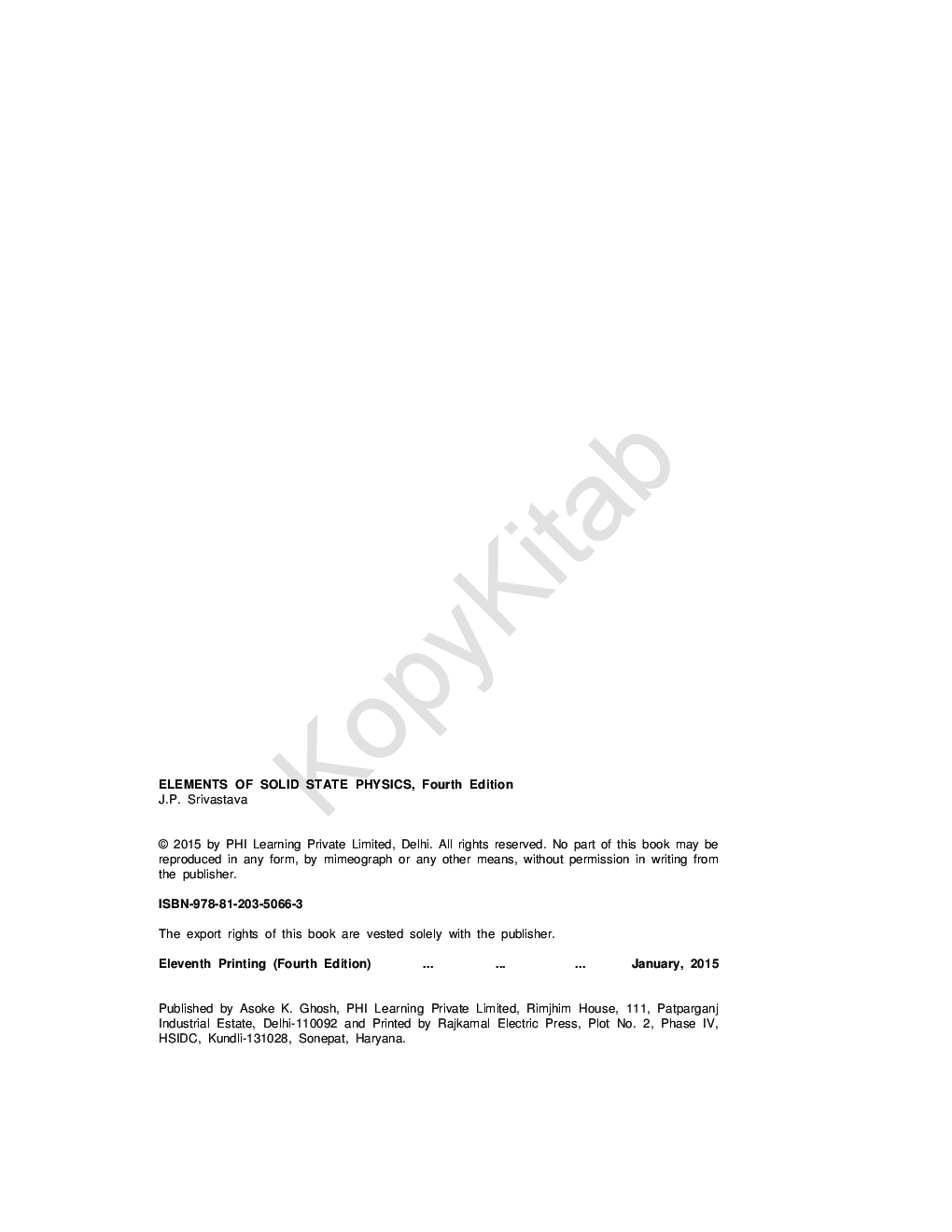 Elements Of Solid State Physics - Page 3