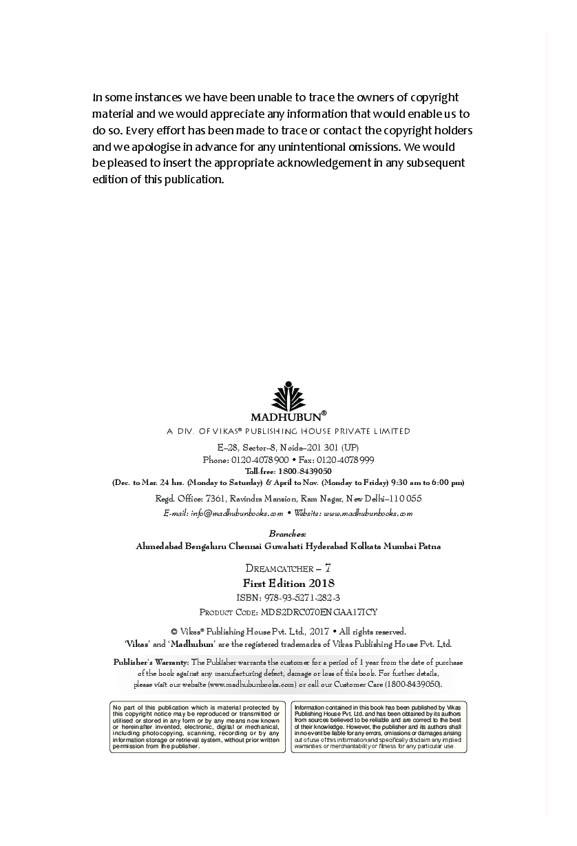 Download Class 7 Dreamcatcher An English Reader PDF Online 2020