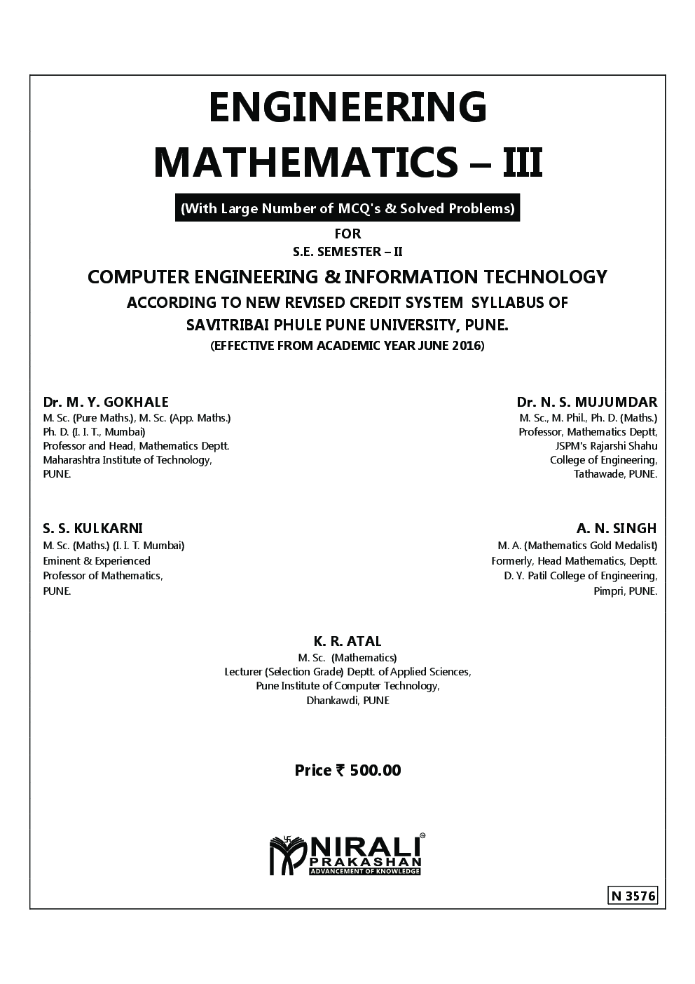 Engineering Mathematics – III - Page 2