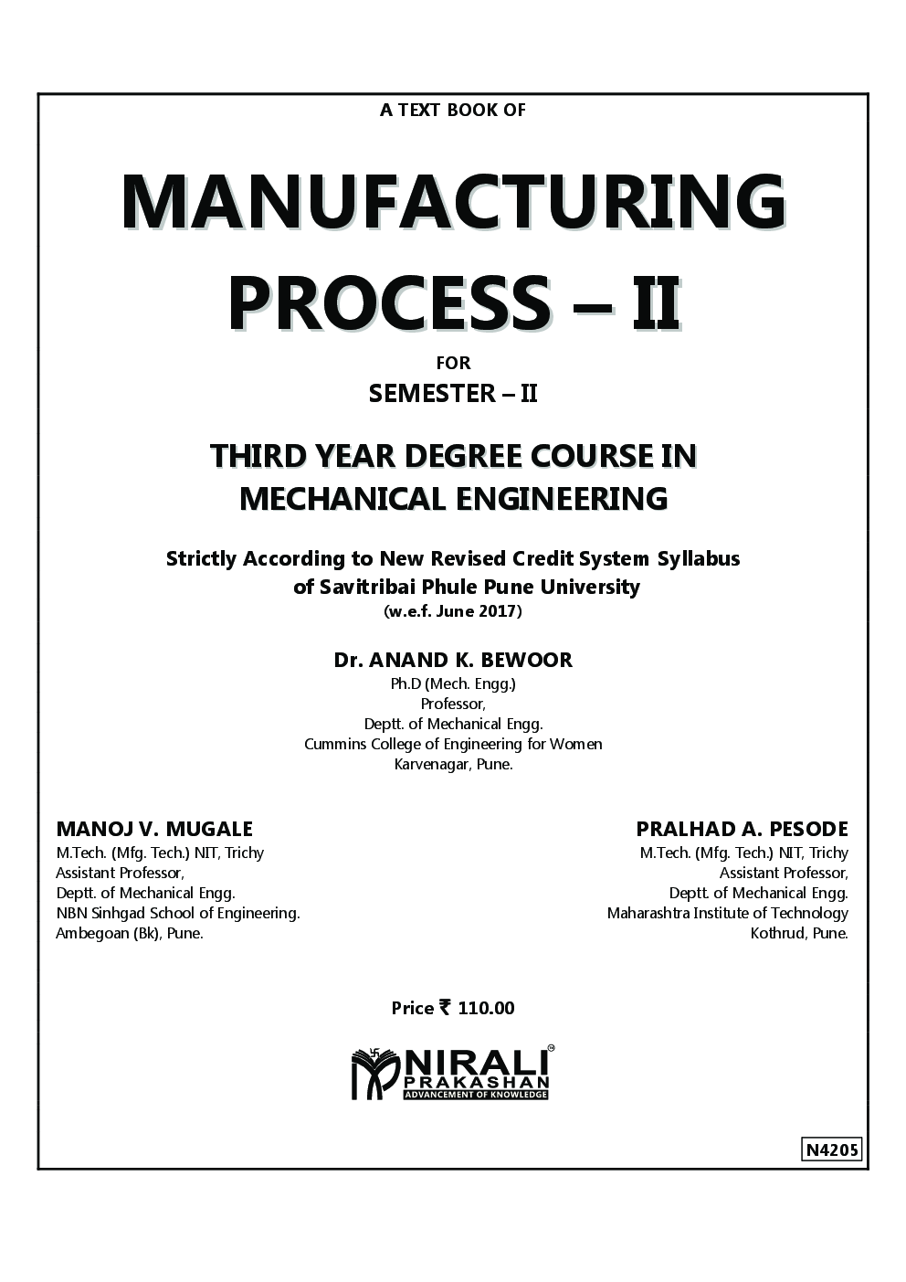 Manufacturing Process – II - Page 2
