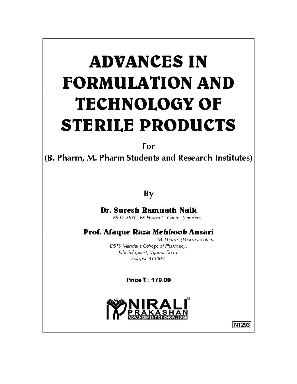Advances In Formulation & Technology Of Sterile Products - Page 2