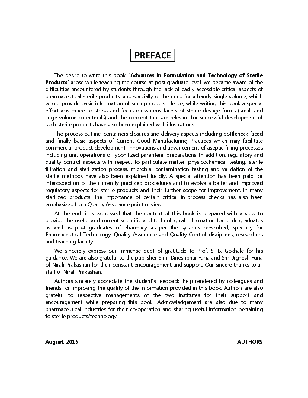 Advances In Formulation & Technology Of Sterile Products - Page 4