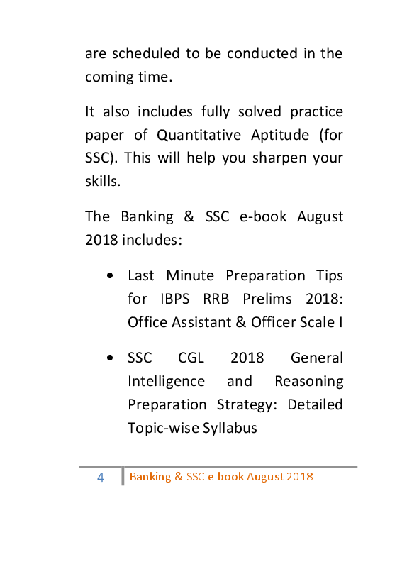 Banking & SSC August 2018 E-Book - Page 5