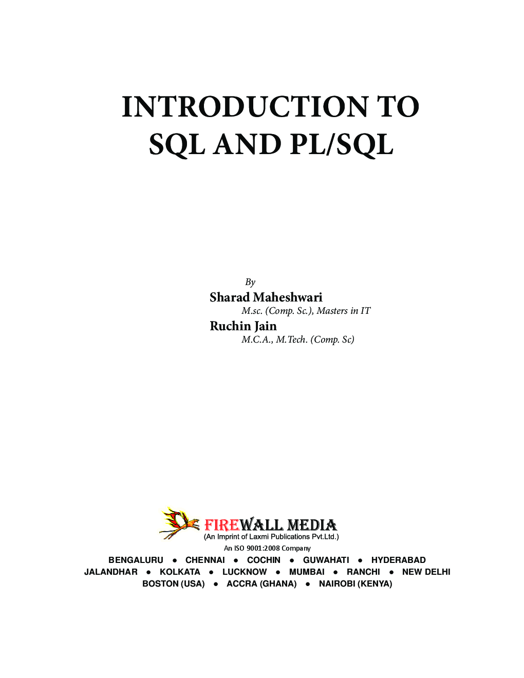 Introduction To SQL And PC / SQL - Page 5