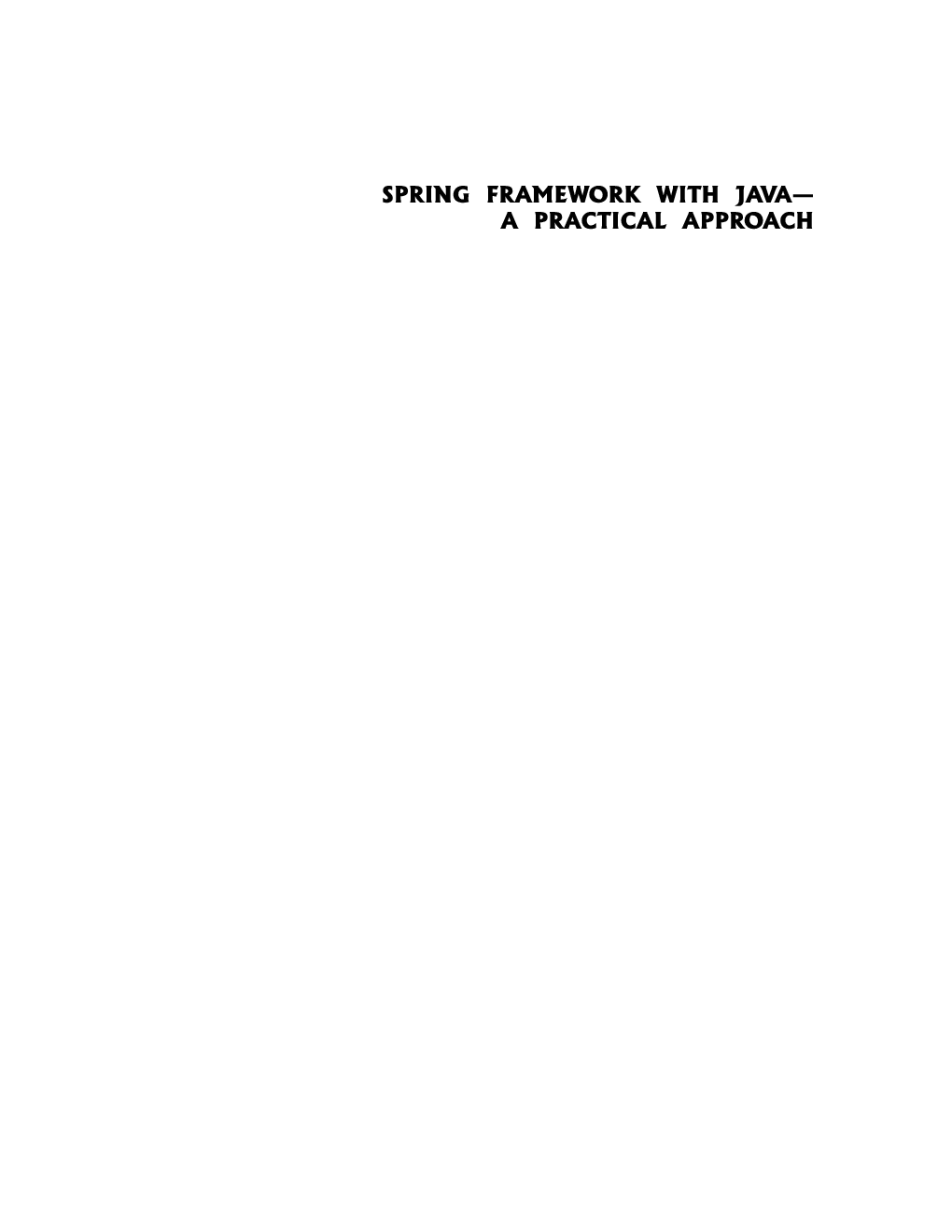 Spring Framework With Java - Page 3