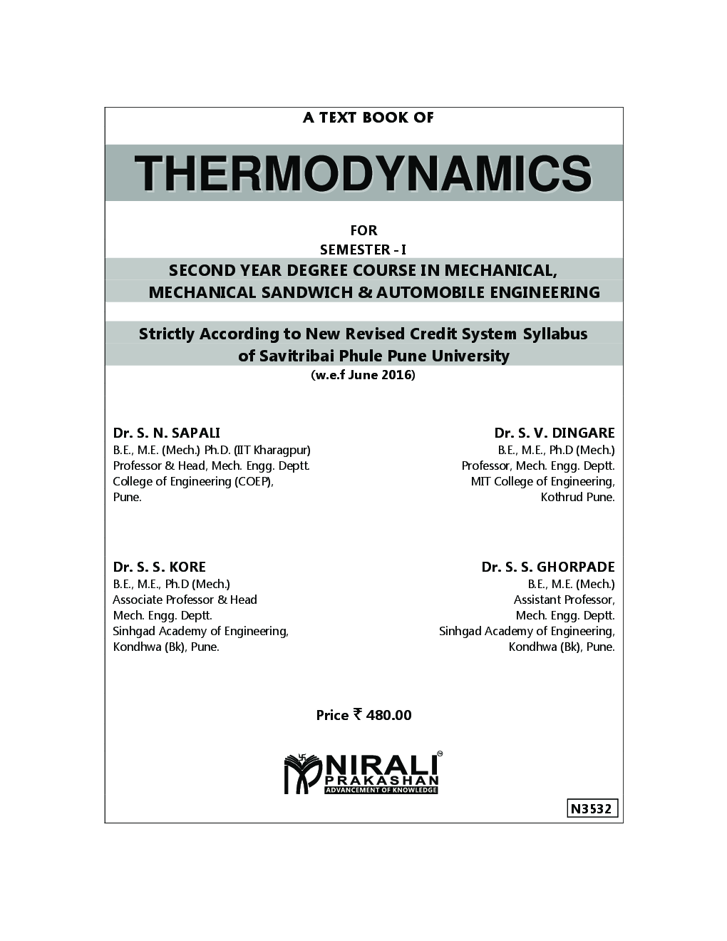 A Text Book Of Thermodynamics - Page 2