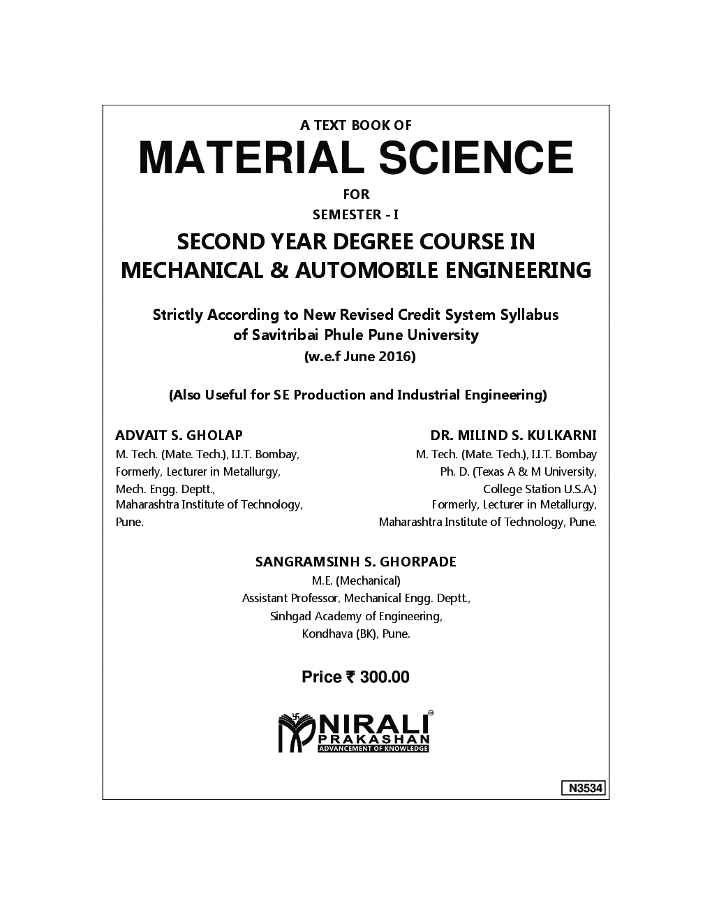 A Text Book Of Material Science - Page 2