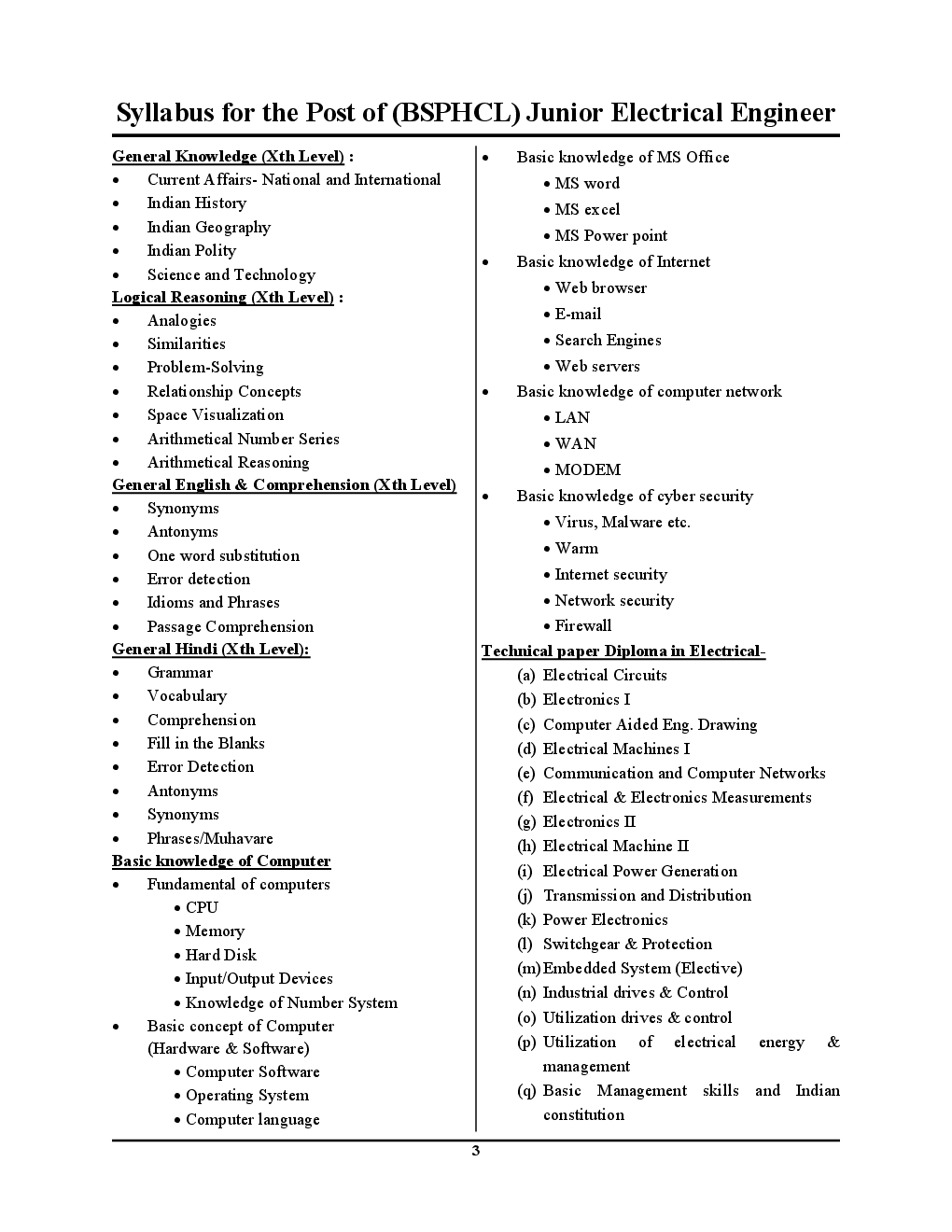 BSPHCL 2018 JE इलेक्ट्रिकल इंजीनियरिंग Solved Papers & Practice Book - Page 4