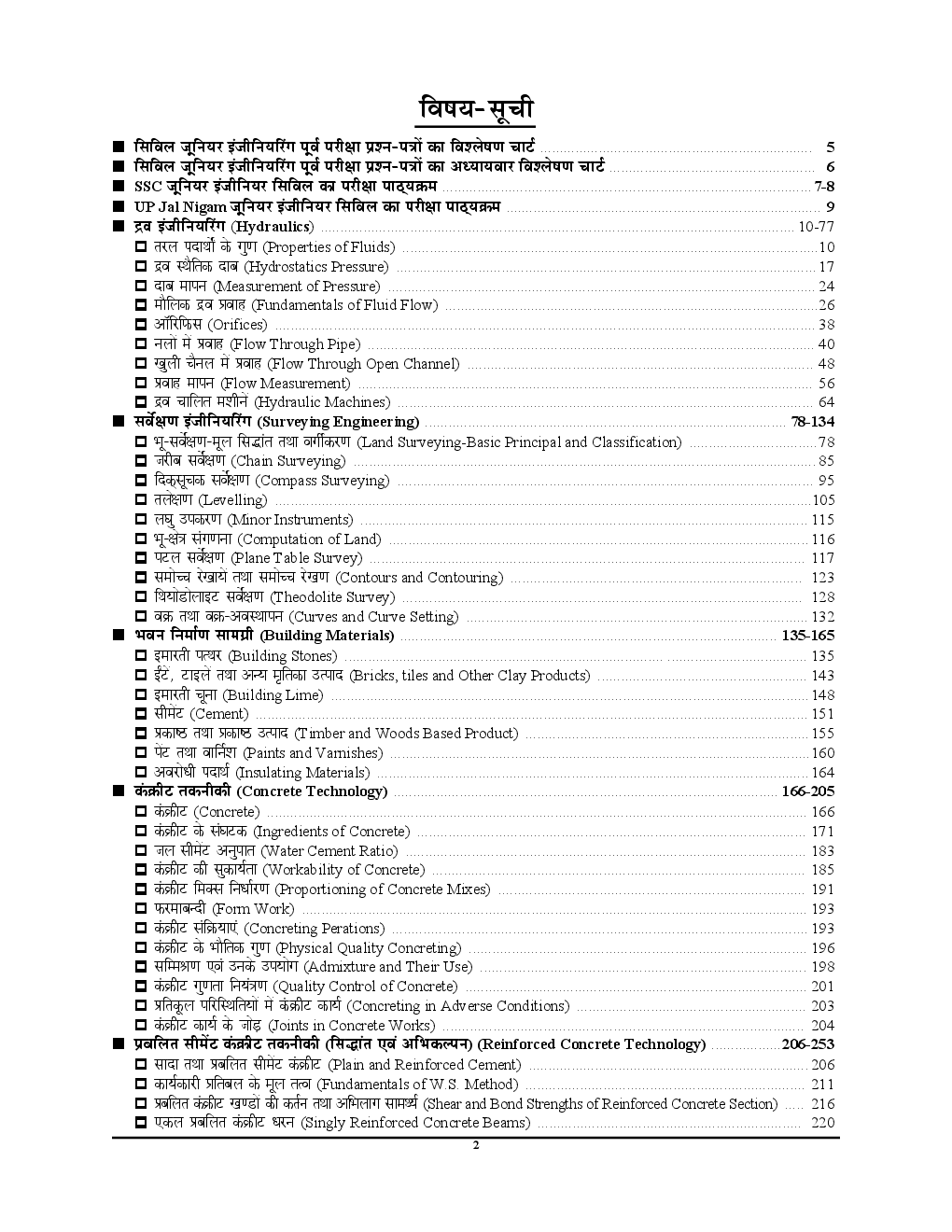 ALL JE Examination सिविल इंजीनियरिंग परीक्षा Planner Chapterwise & Topicwise Solved Papers - Page 3