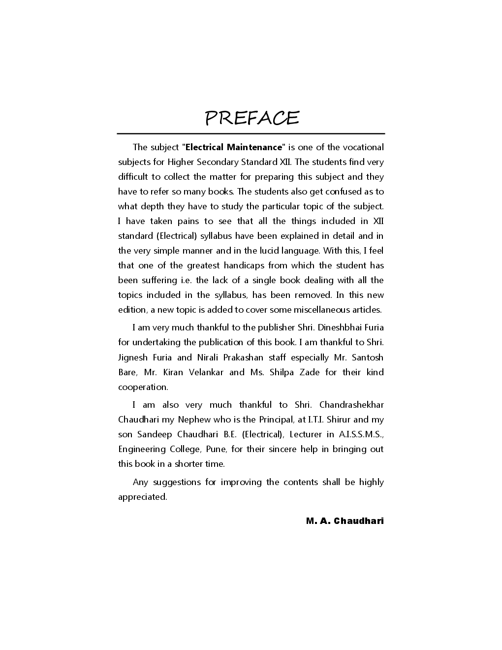 A Textbook Of Electrical Maintenance Paper - I & II - Page 5