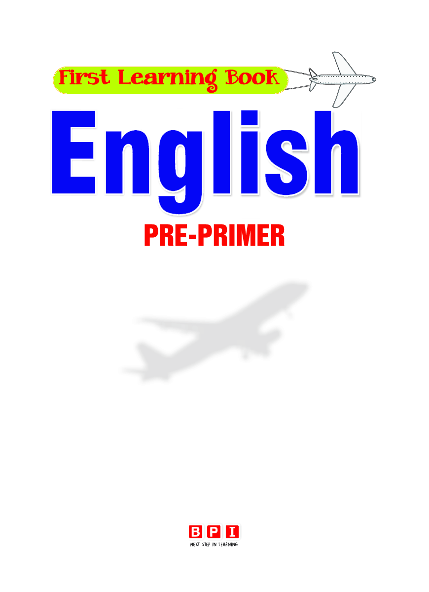 Download English First Learning Book Pre Primer Pdf Online 2020