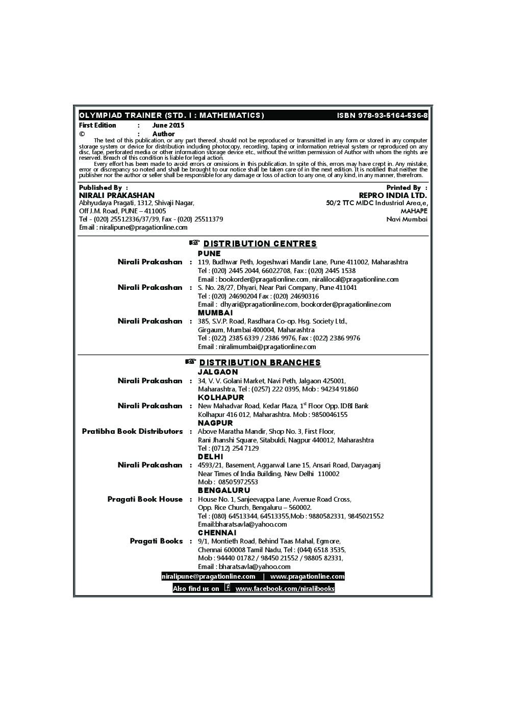 Olympiad Trainer For Mathematics Standard - I - Page 3