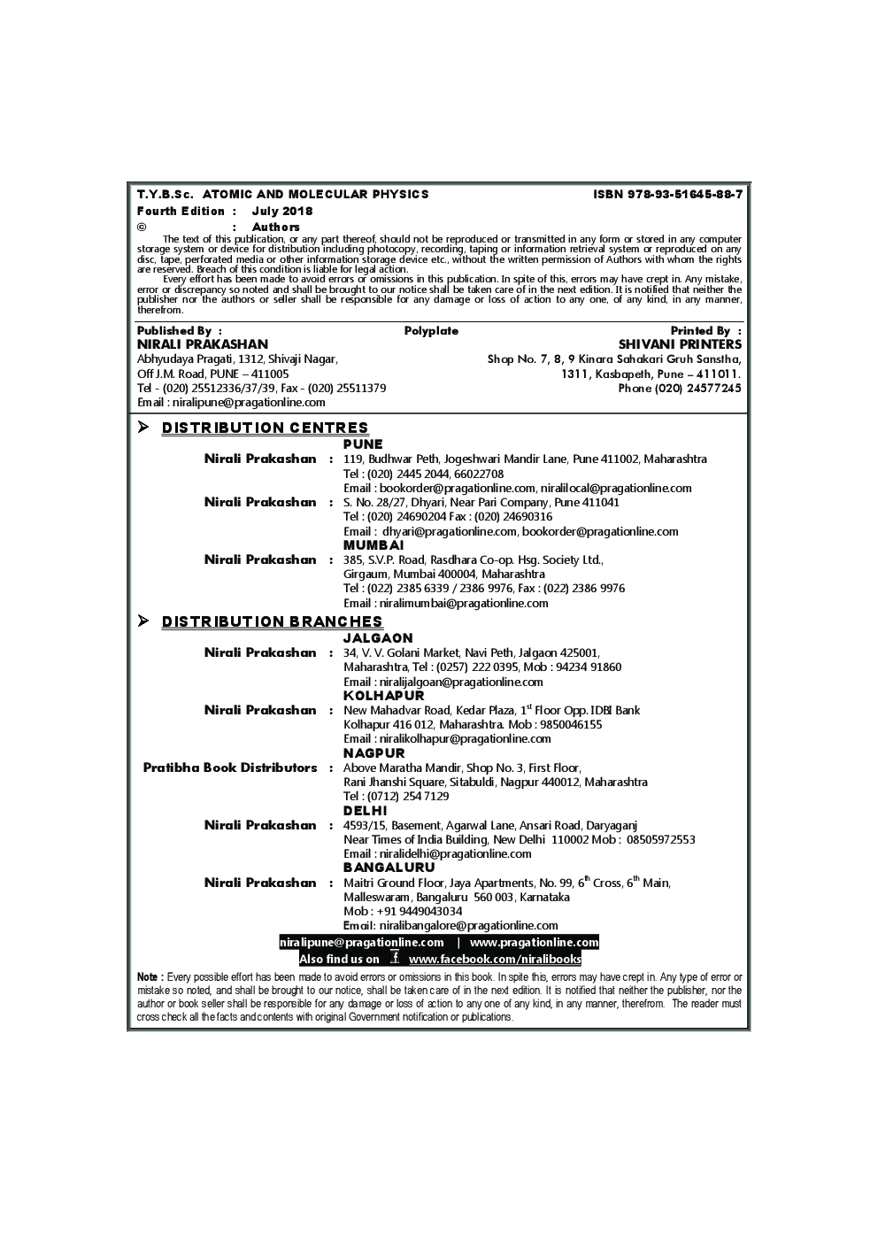 A Book Of Atomic And Molecular Physics - Page 3