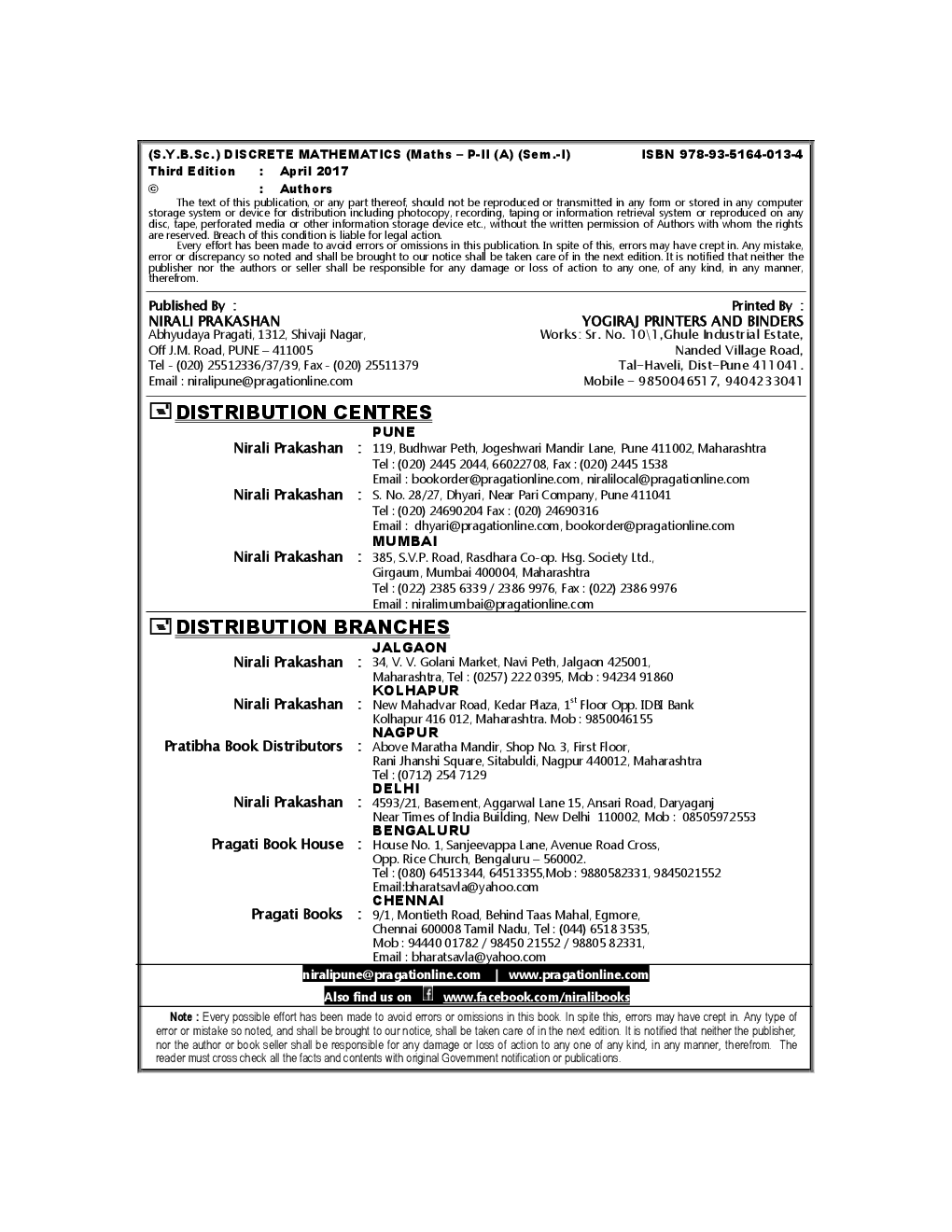 A Textbook Of Discrete Mathematics - Page 3