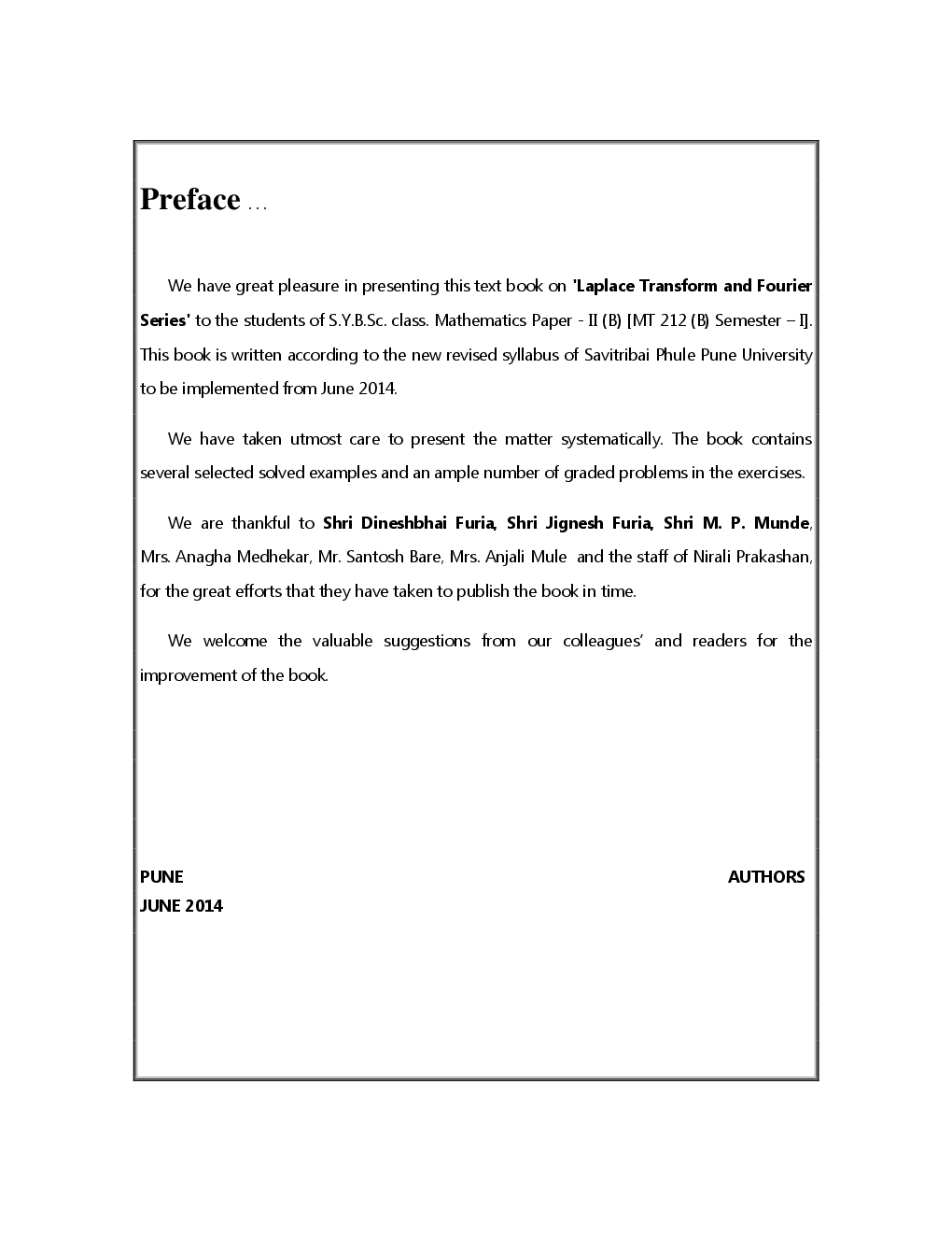 A Textbook Of Laplace Transform And Fourier Series - Page 4