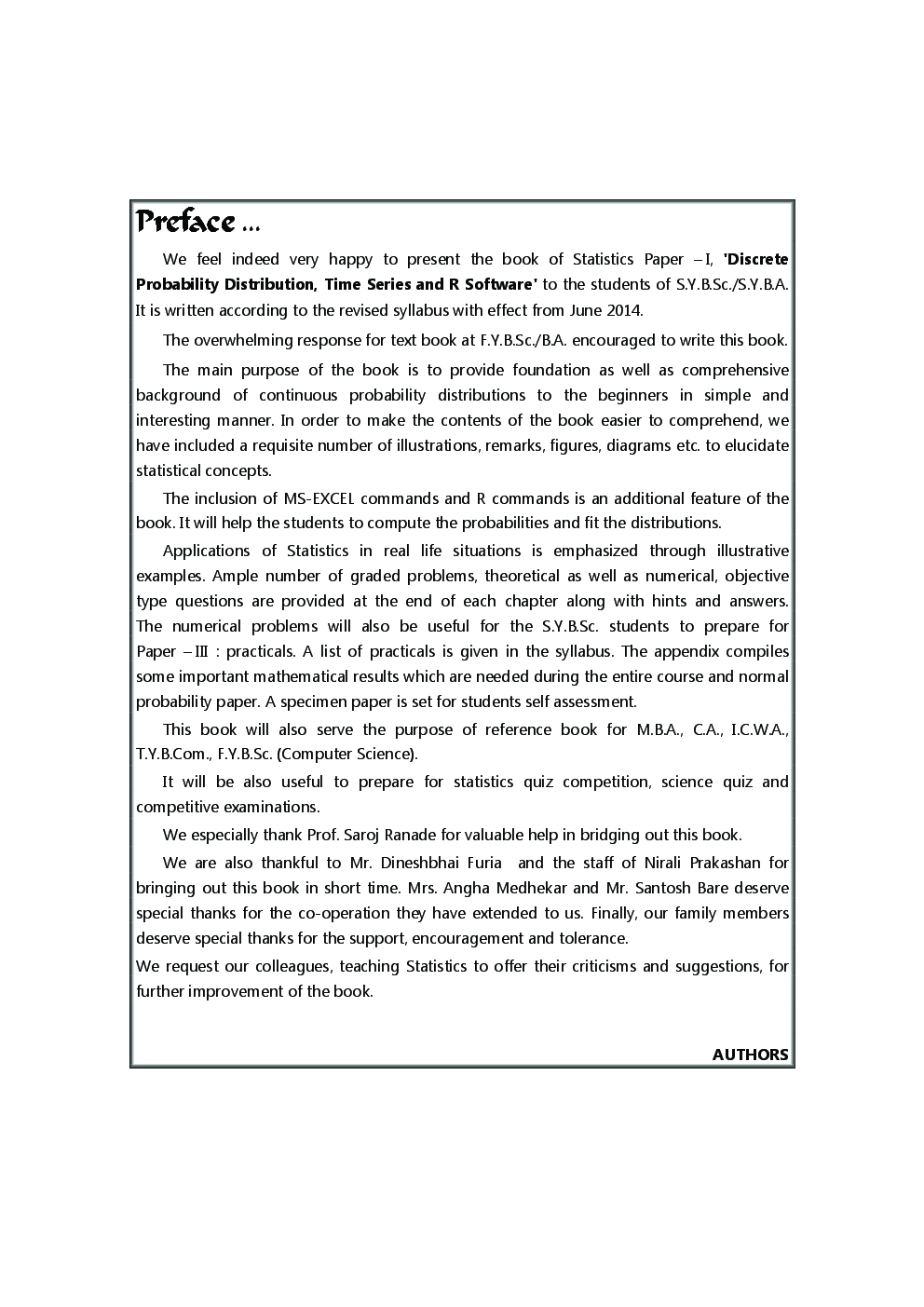 A Textbook Discrete Probability Distribution, Time Series And R Software - Page 4