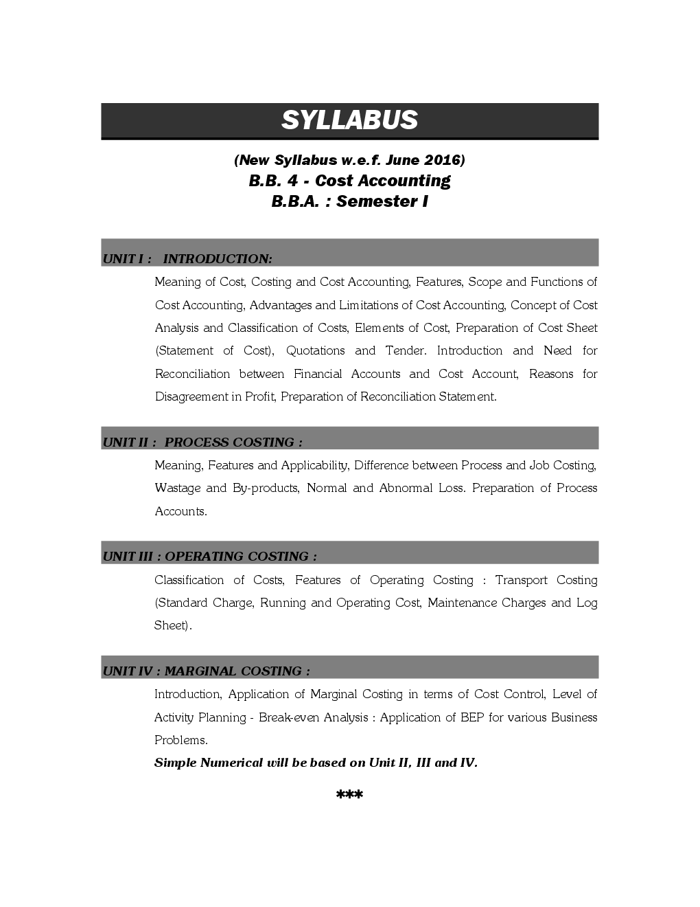 Cost Accounting For BBA First Semester - Page 4