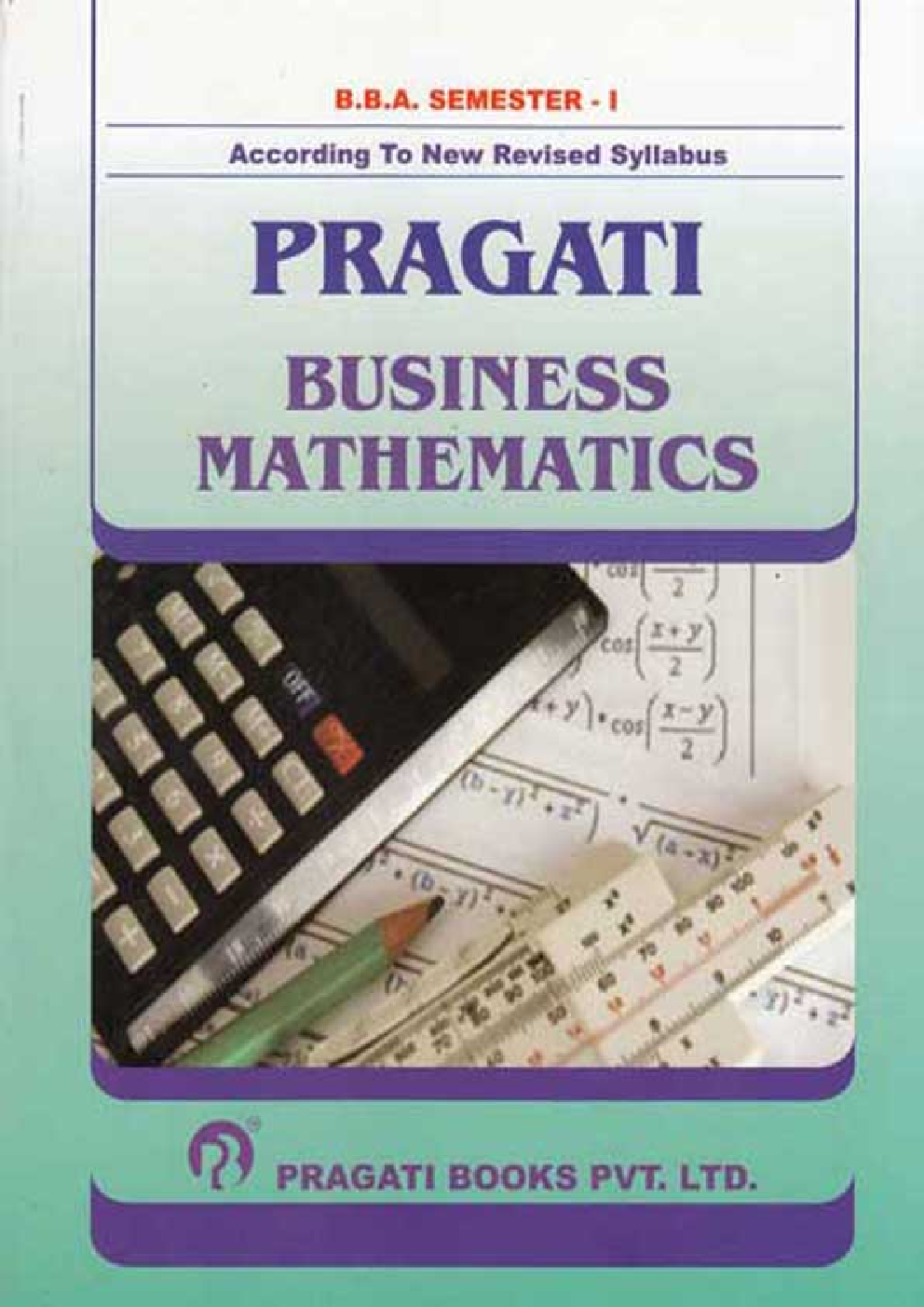 Business Mathematics For BBA First Semester - Page 1