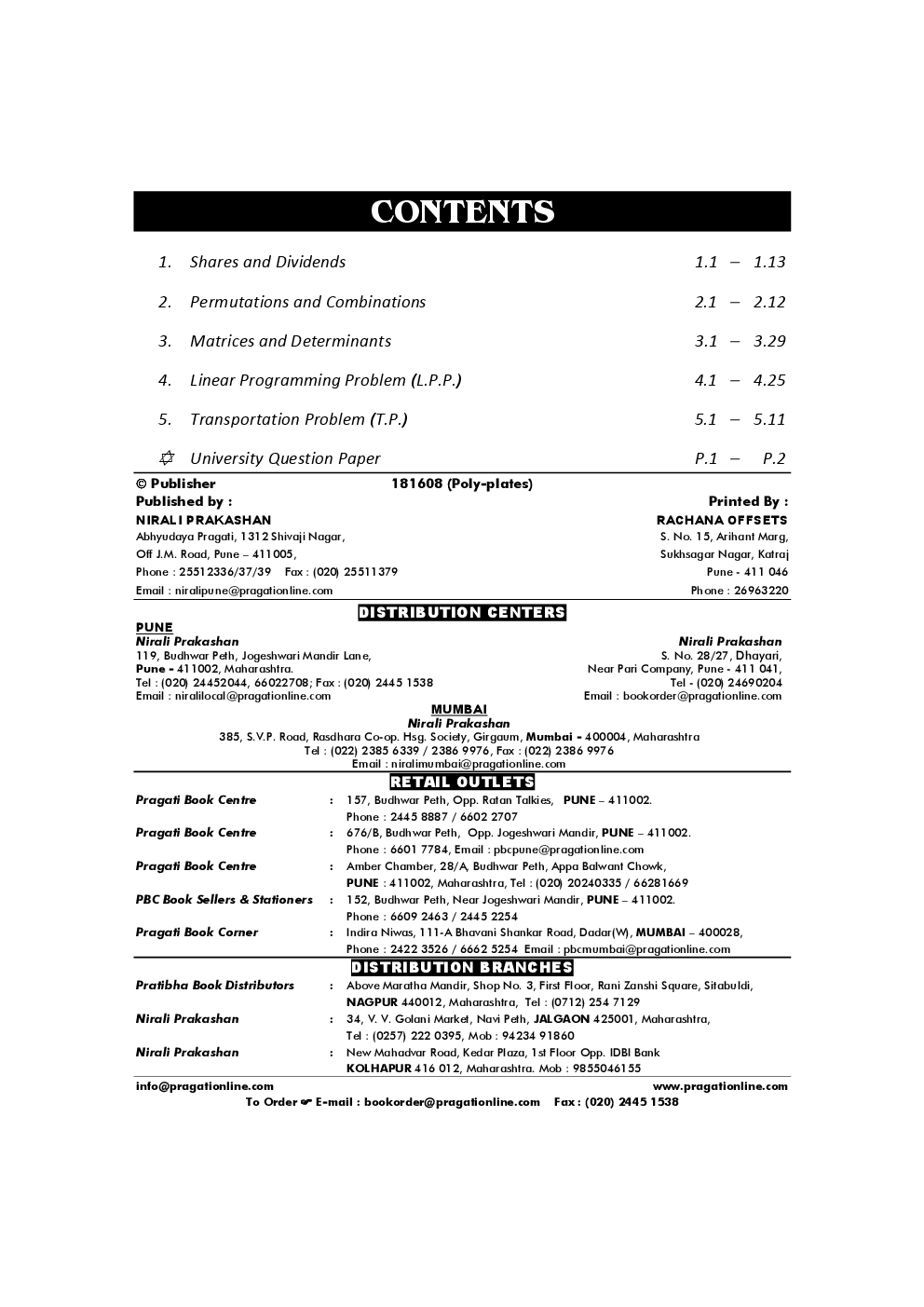 Business Mathematics For BBA First Semester - Page 3