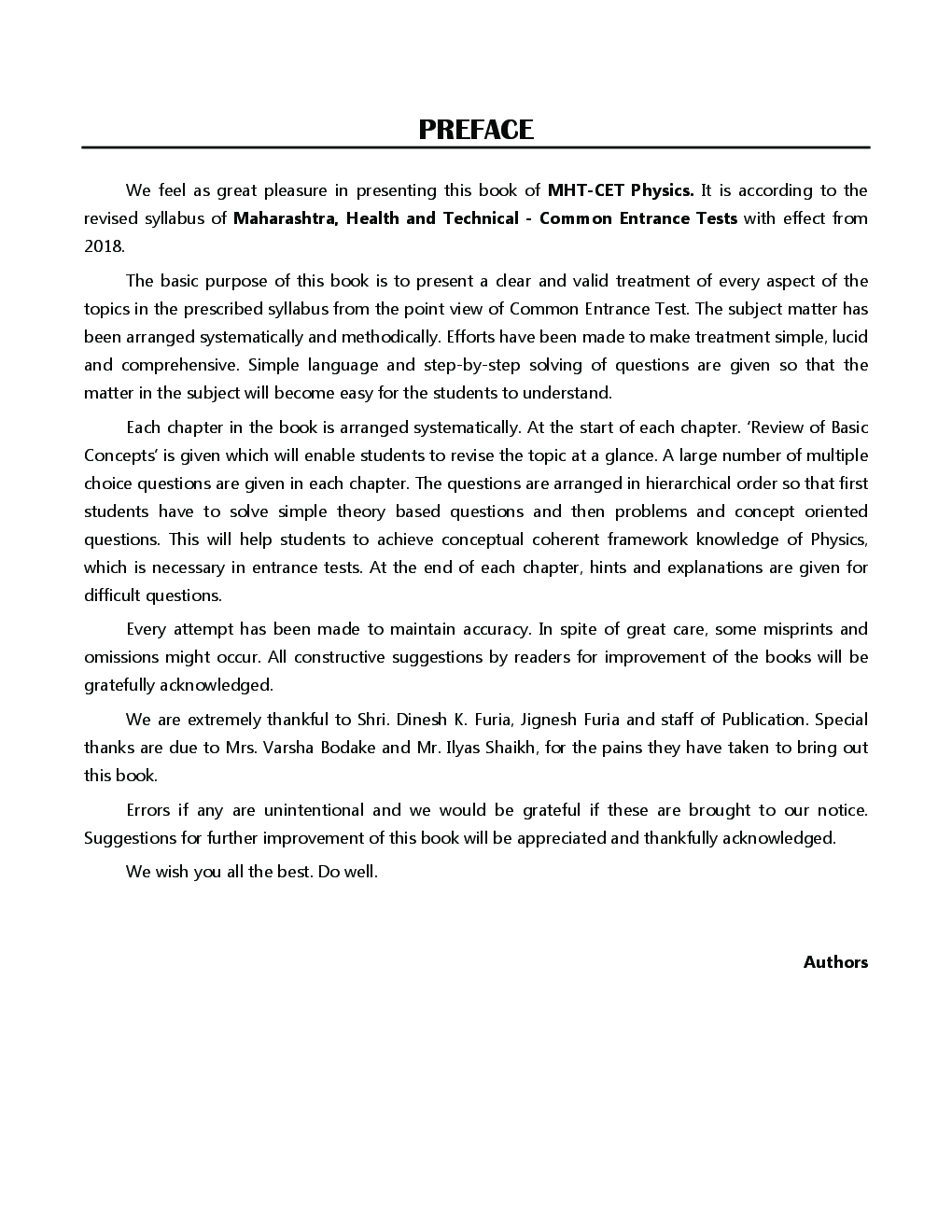 Physics Section - I & II MHT - CET (2018) - Page 4