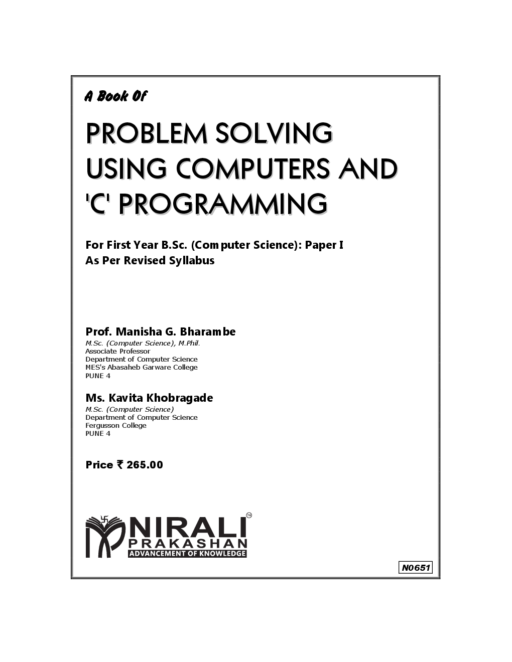 Problem Solving Using Computers And \'\'C\'\' Programming - Page 2