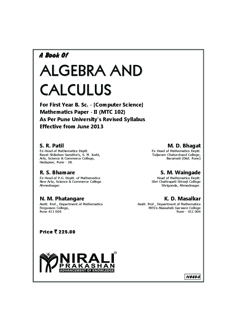 Algebra And Calculus - Page 2