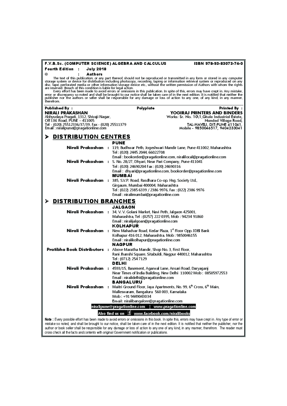 Algebra And Calculus - Page 3