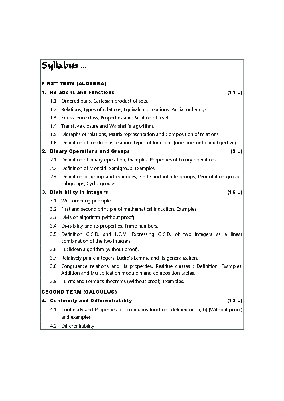 Algebra And Calculus - Page 5