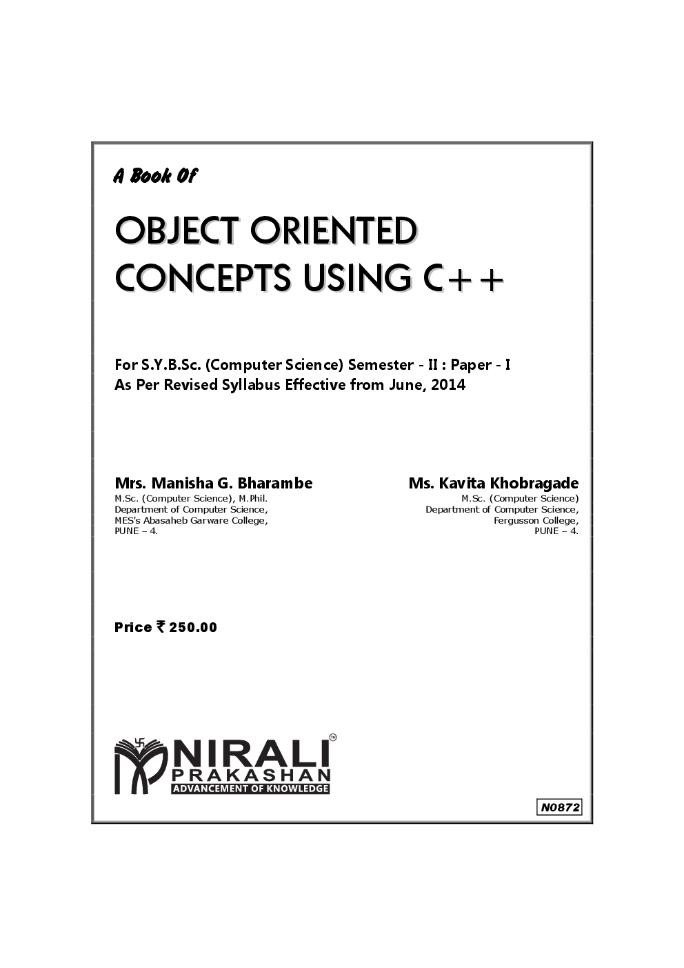 Object Oriented Concepts Using C++ - Page 2